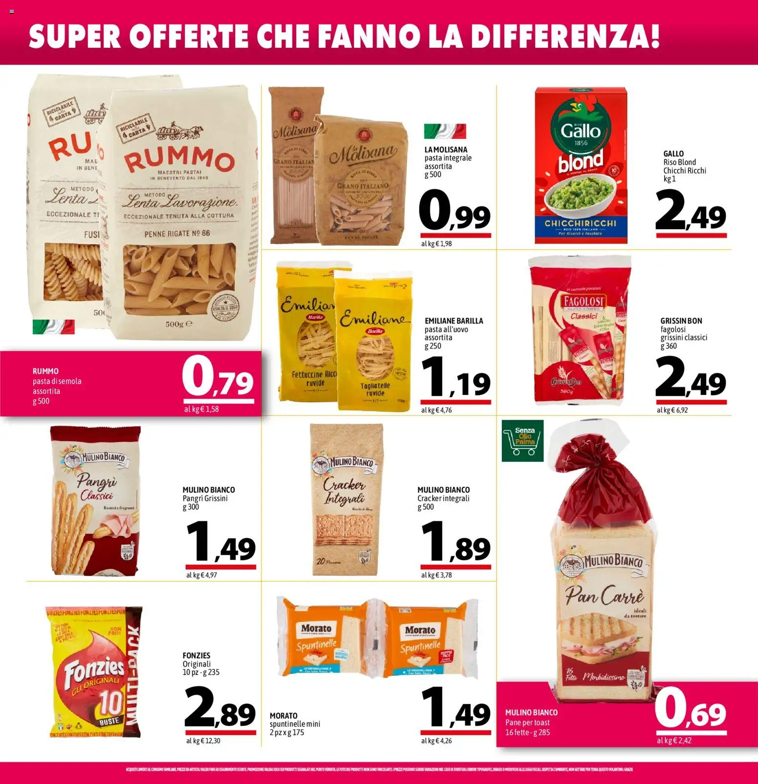 Volantino A&O del 25/06/2026 | Pagina: 10 | Prodotti: Pane, Tagliatelle, Olio, Rustici