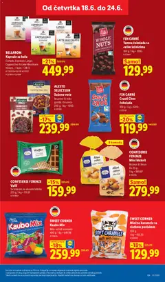FIN CARRÉ Tamna čokolada sa celim lešnicima, 100 g; 1 kg = 1300.- - pregled Lidl kataloga - važi od 18.06.2026 | Strana: 29