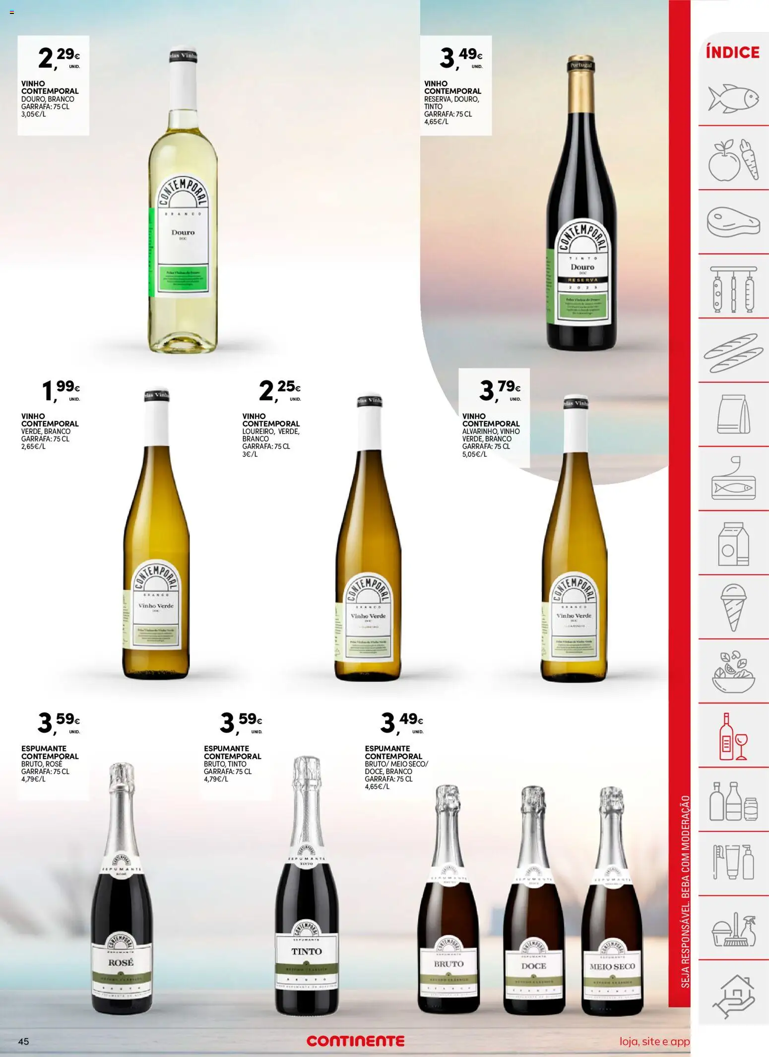 Continente folheto │ válido de 11/08/2026 | Página: 45 | Produtos: Espumante, Vinho