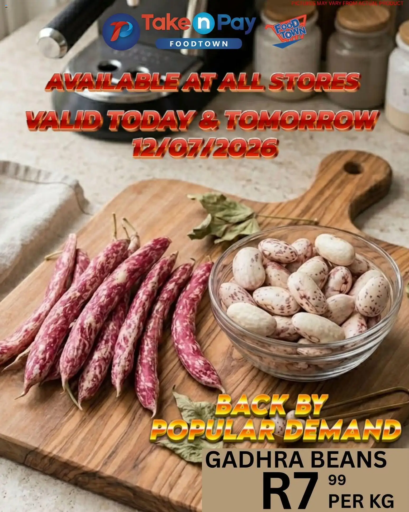 New Take n Pay catalogue – valid from 11/07/2026 | Page: 1 | Products: Beans