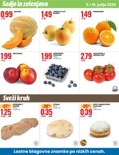 Eurospin katalog akcije – veljaven od 09.07.2026 | Stran: 12 | Izdelki: Melona, Kruh, Zelenjava, Sadje