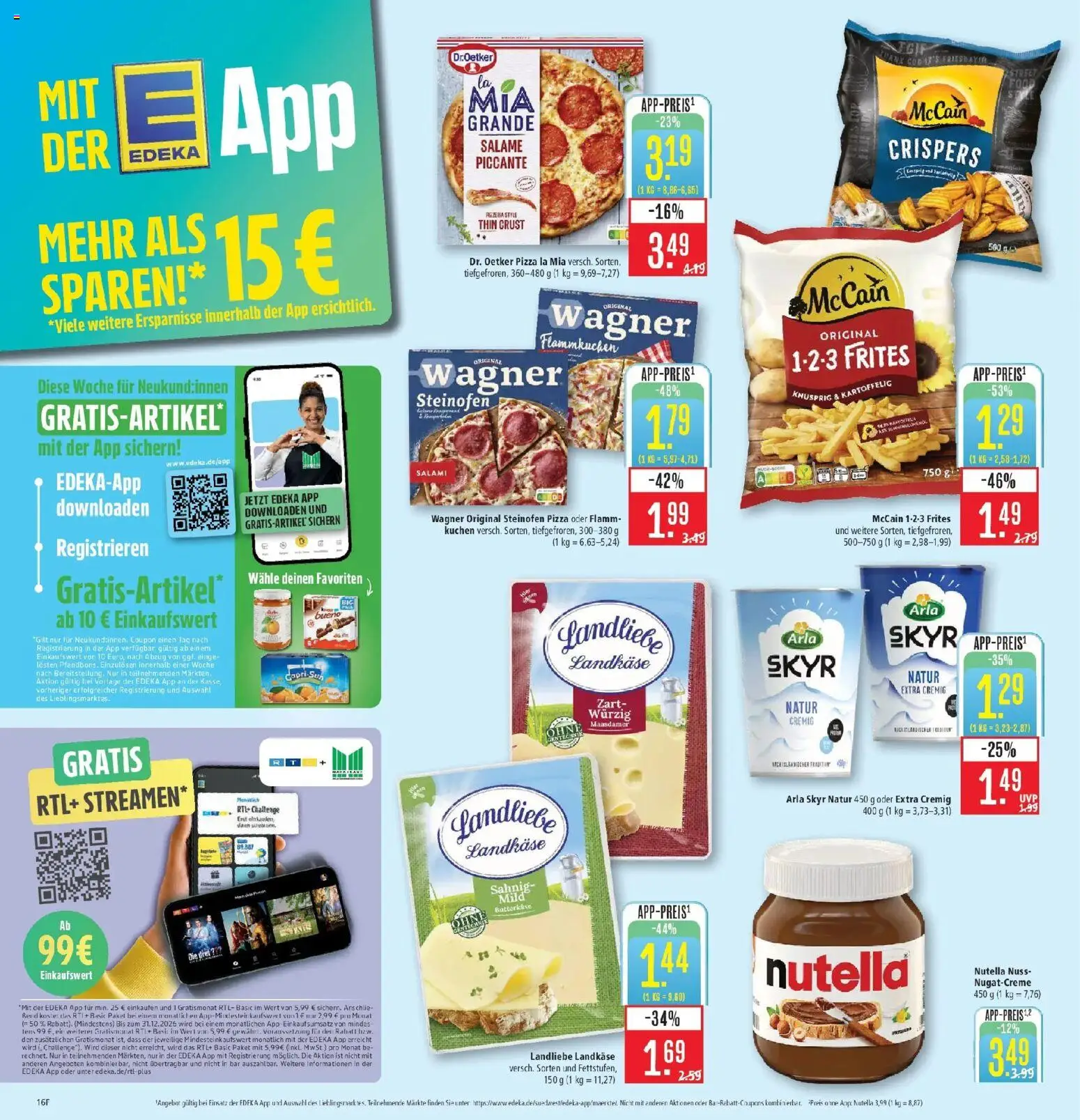 Marktkauf Prospekt Friedrichshafen (ab 05.10.2026) » Angebote online | Seite: 20 | Produkte: McCain 123 Frites, Nutella, Pizza, Kuchen
