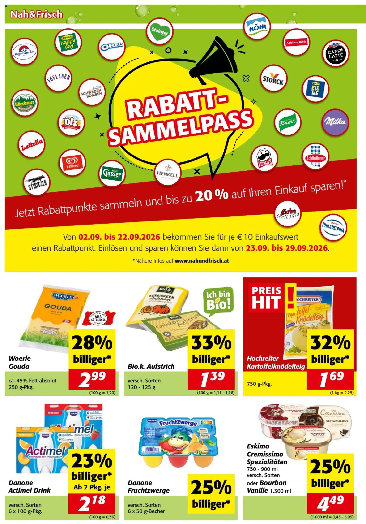 Nah und Frisch Flugblatt gültig ab 09.09.2026 | Seite: 2 | Produkte: Vanille, Schokolade, Bourbon