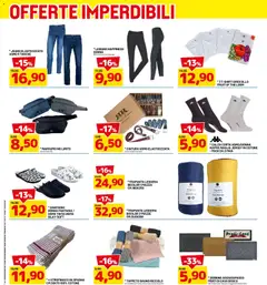 Anteprima del volantino D Più volantino valido a partire dal 14/09/2026 | Pagina: 18 | Prodotti: Leggins, Jeans, Tasche, Zerbino