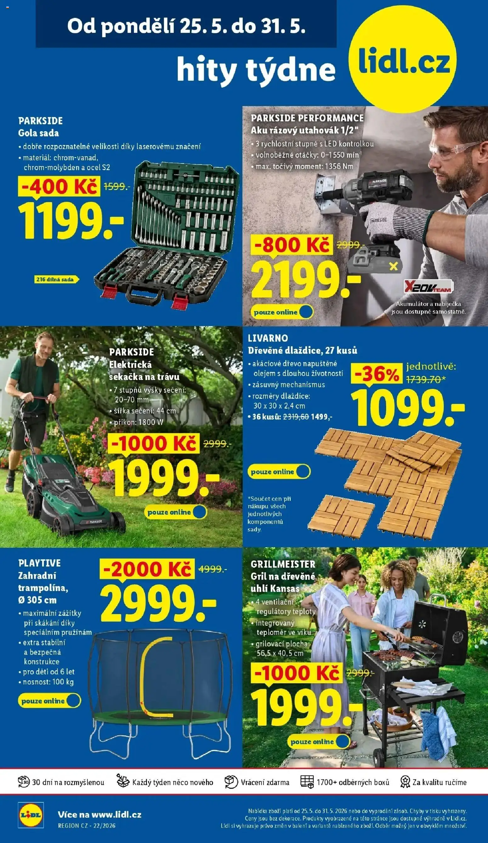 Lidl aktuální leták od 25.05.2026 | Strana: 48 | Produkty: Teploměr, Sekačka, Aku rázový utahovák, LED