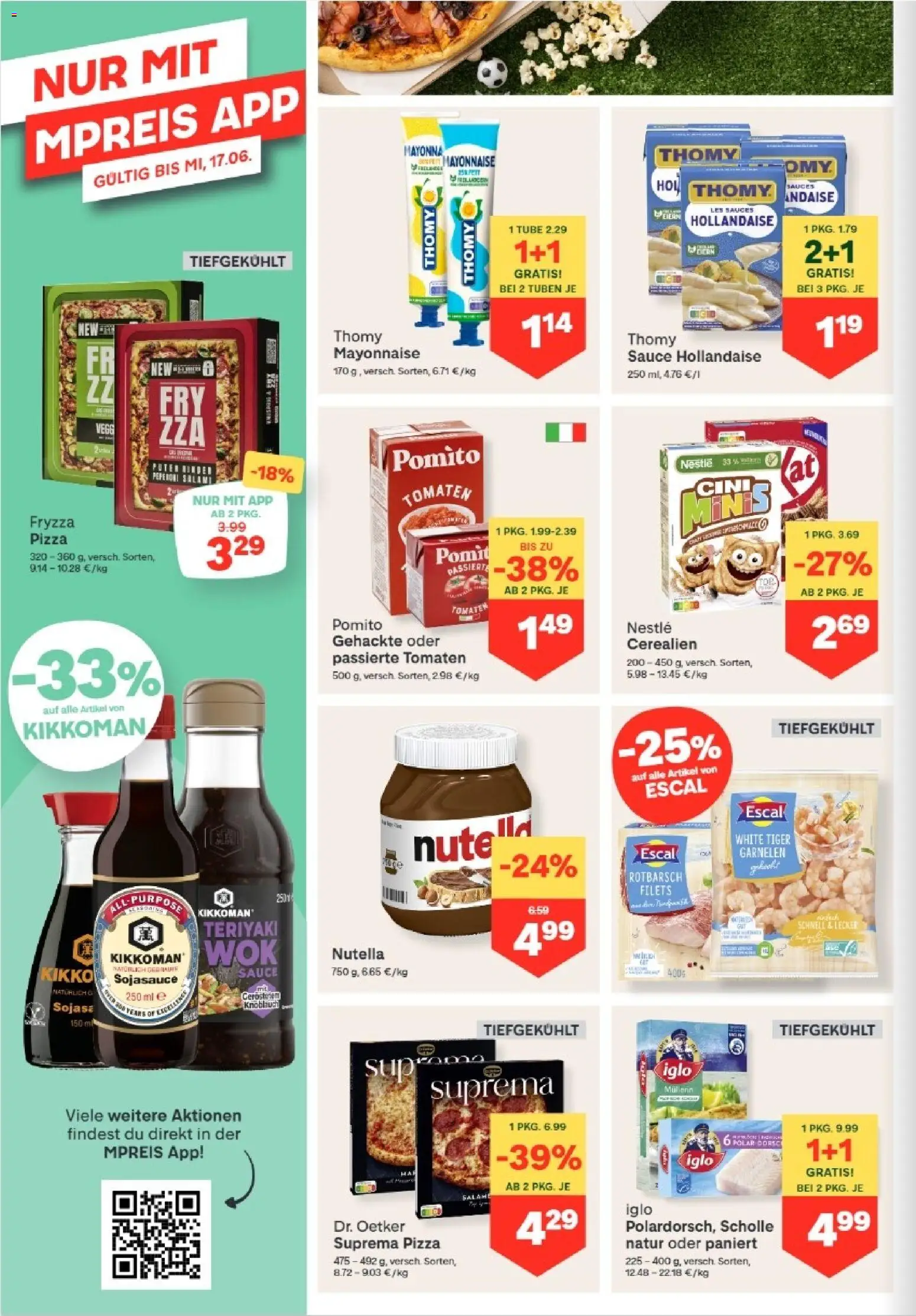 MPREIS Altenmarkt im Pongau gültig ab 11.06.2026 | Seite: 8 | Produkte: Mayonnaise, Salami, Pizza, Tomaten