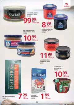 Pogląd oferty "Selgros cash&carry gazetka - Markowe Produkty" - ważna od 02.06.2026 | Strona: 13 | Produkty: Wakame, Surimi, Paluszki surimi, Sałatka
