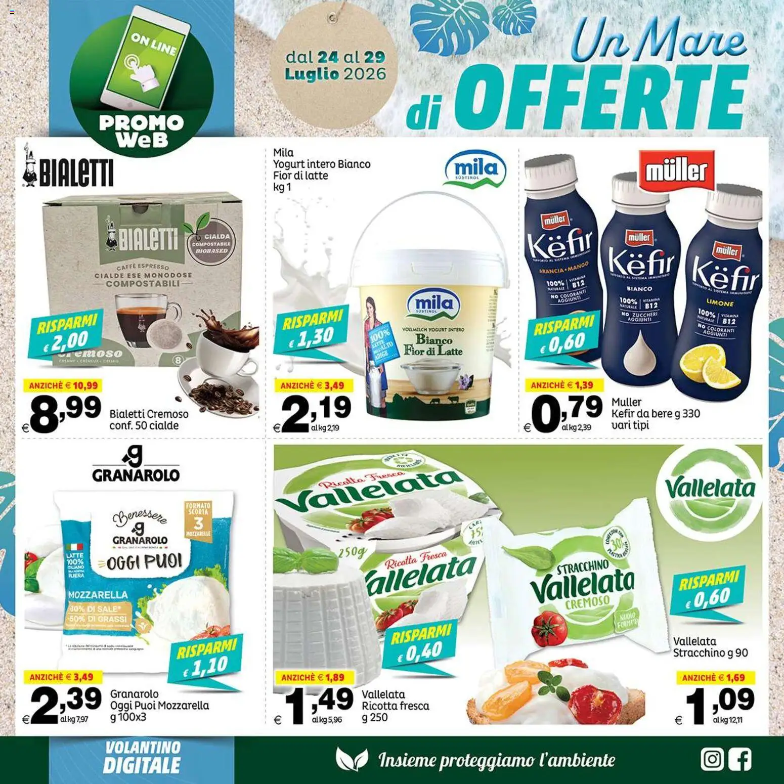 Volantino Elite Supermercati del 24/07/2026 | Pagina: 2 | Prodotti: Caffè, Limone, Mango, Stracchino