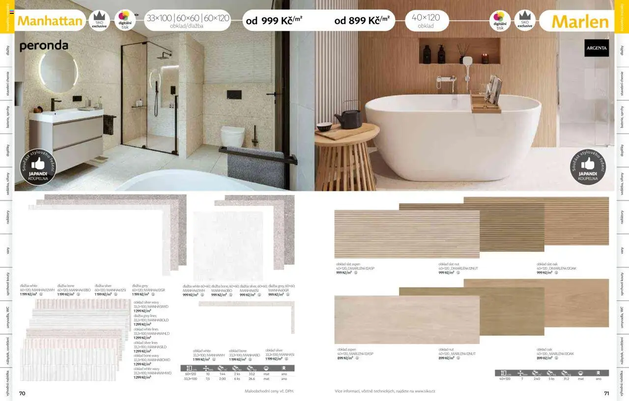 Siko koupelny katalog Koupelny 2025/2026 od 14.10.2025 | Strana: 36 | Produkty: Osvětlení, Manhattan, Wc, Koupelna