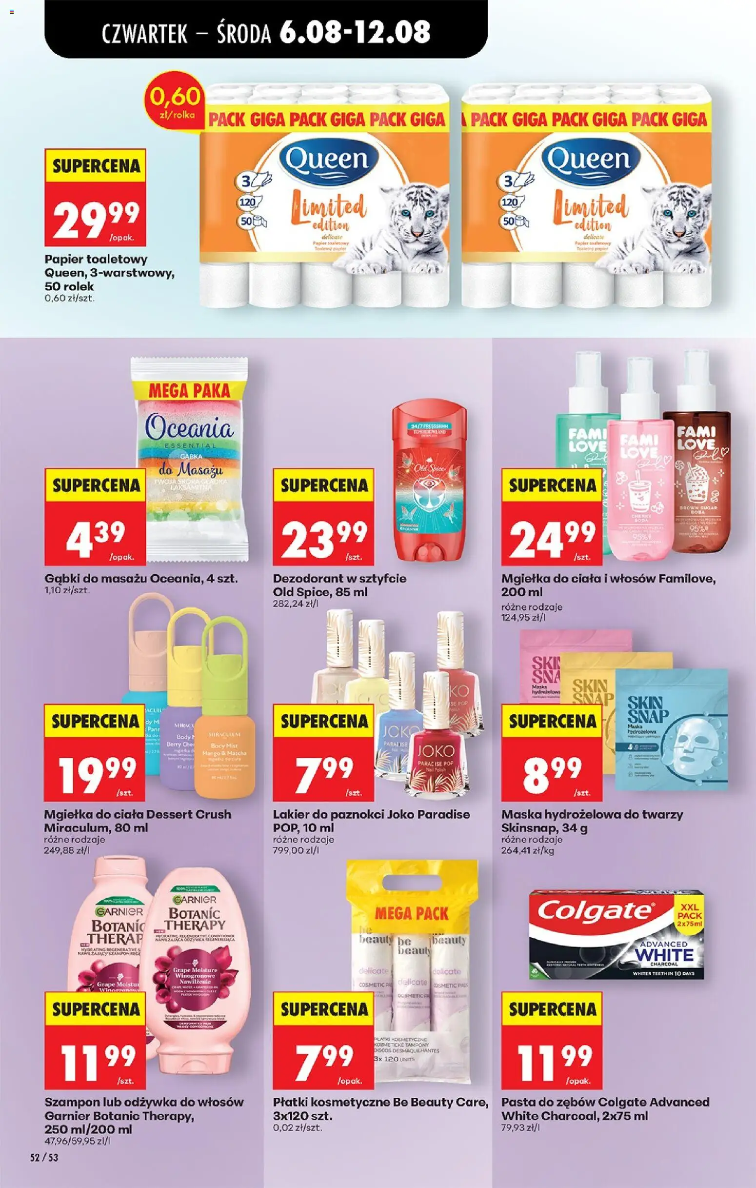 Biedronka gazetka od czwartku od 06.08.2026 | Strona: 78 | Produkty: Mango, Szampon, Płatki, Pasta do zębów