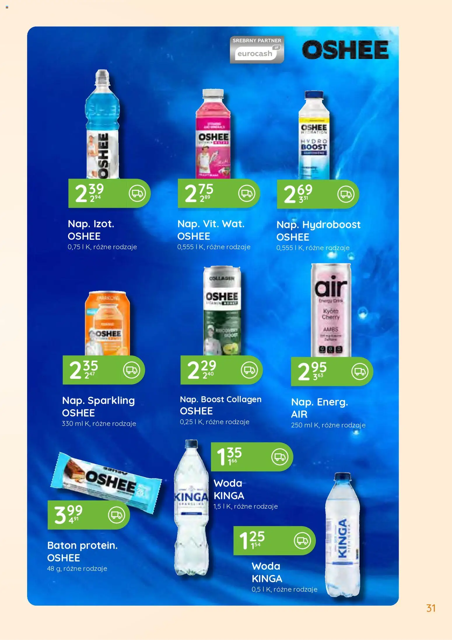 Eurocash gazetka - Południowy Wschód od 27.07.2026 | Strona: 31 | Produkty: Baton, Woda