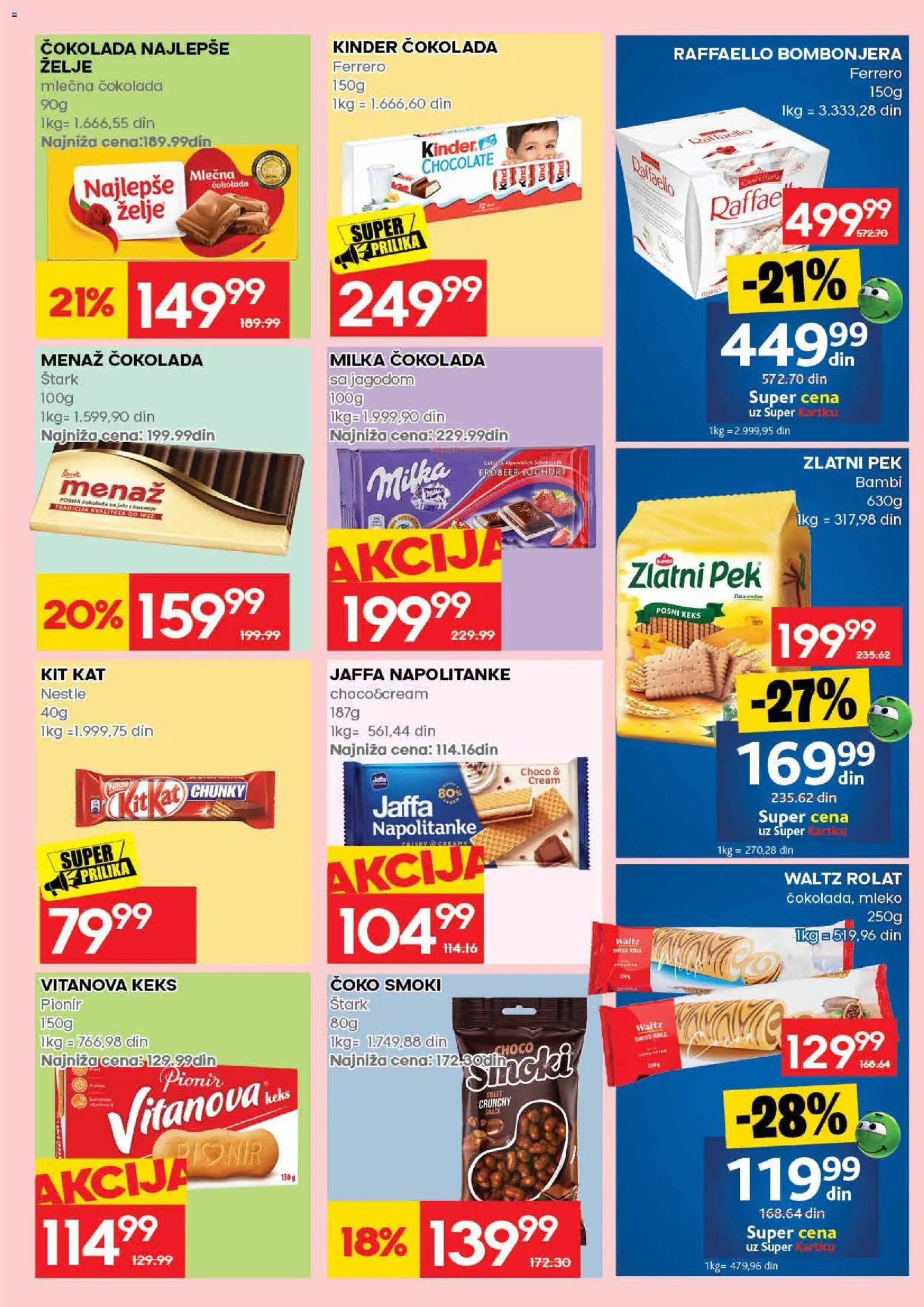 Mercator katalog - važi od 02.07.2026 | Strana: 23 | Proizvode: Smoki, Mleko, Čokolada, Ferrero