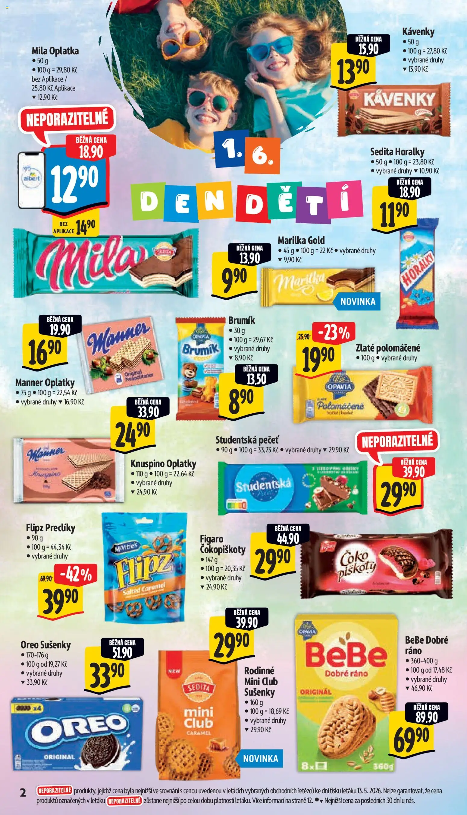 Albert leták - Hypermarket od 20.05.2026 | Strana: 8 | Produkty: Piškoty, Studentská pečeť, Oplatky, Brumik