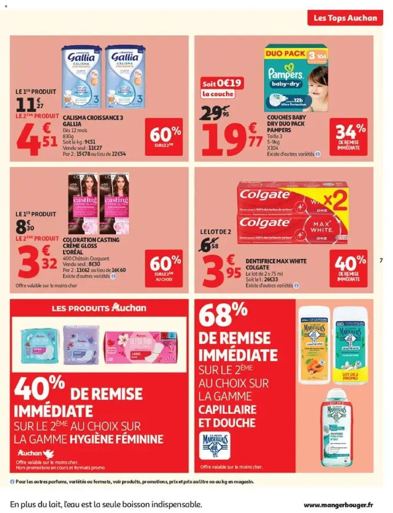 {H1} | Page: 7 | Produits: Boisson, Coloration, Douche, Crème