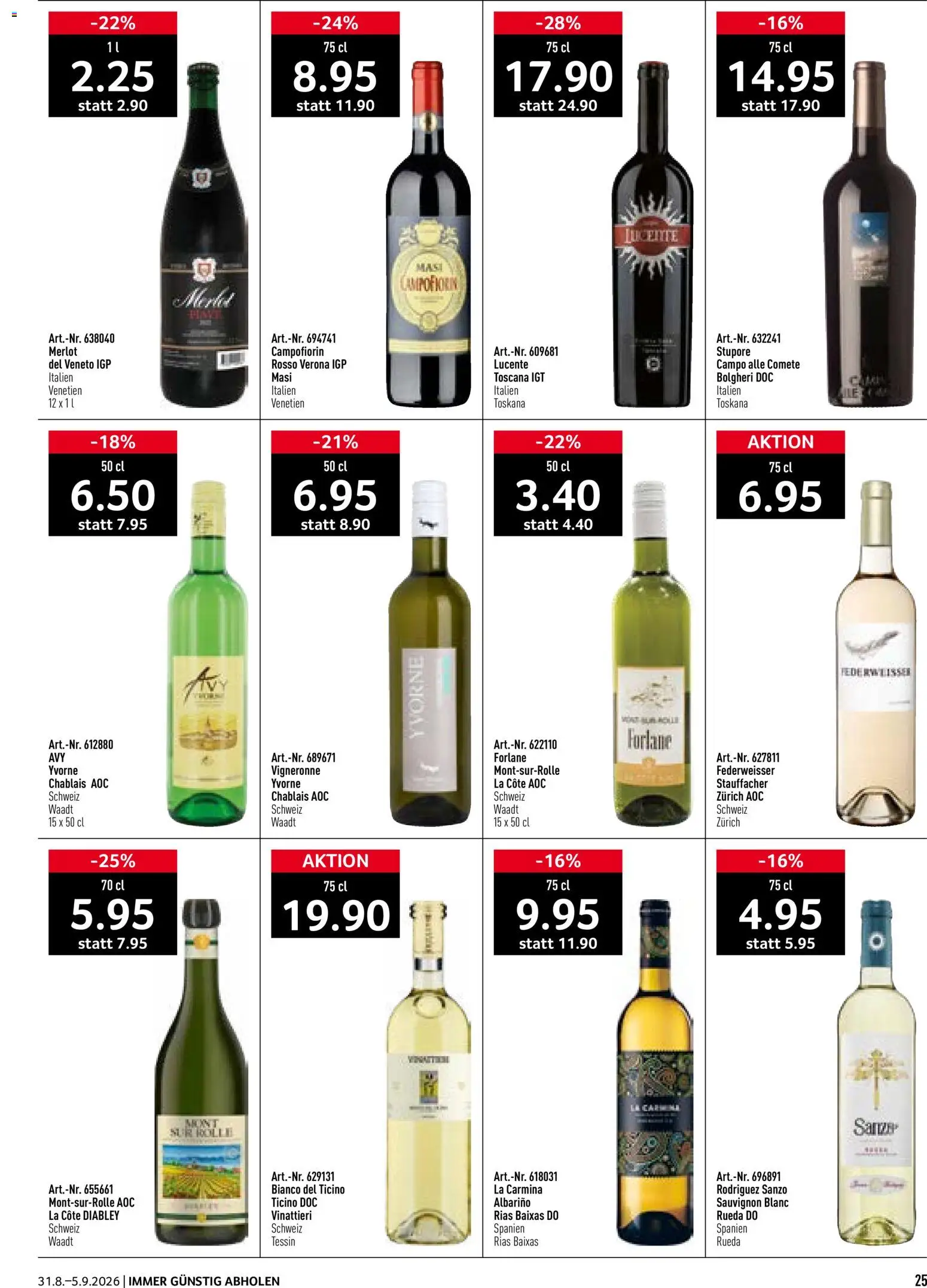 Prodega aktionen – gültig ab 31.08.2026 | Seite: 25 | Produkte: Merlot