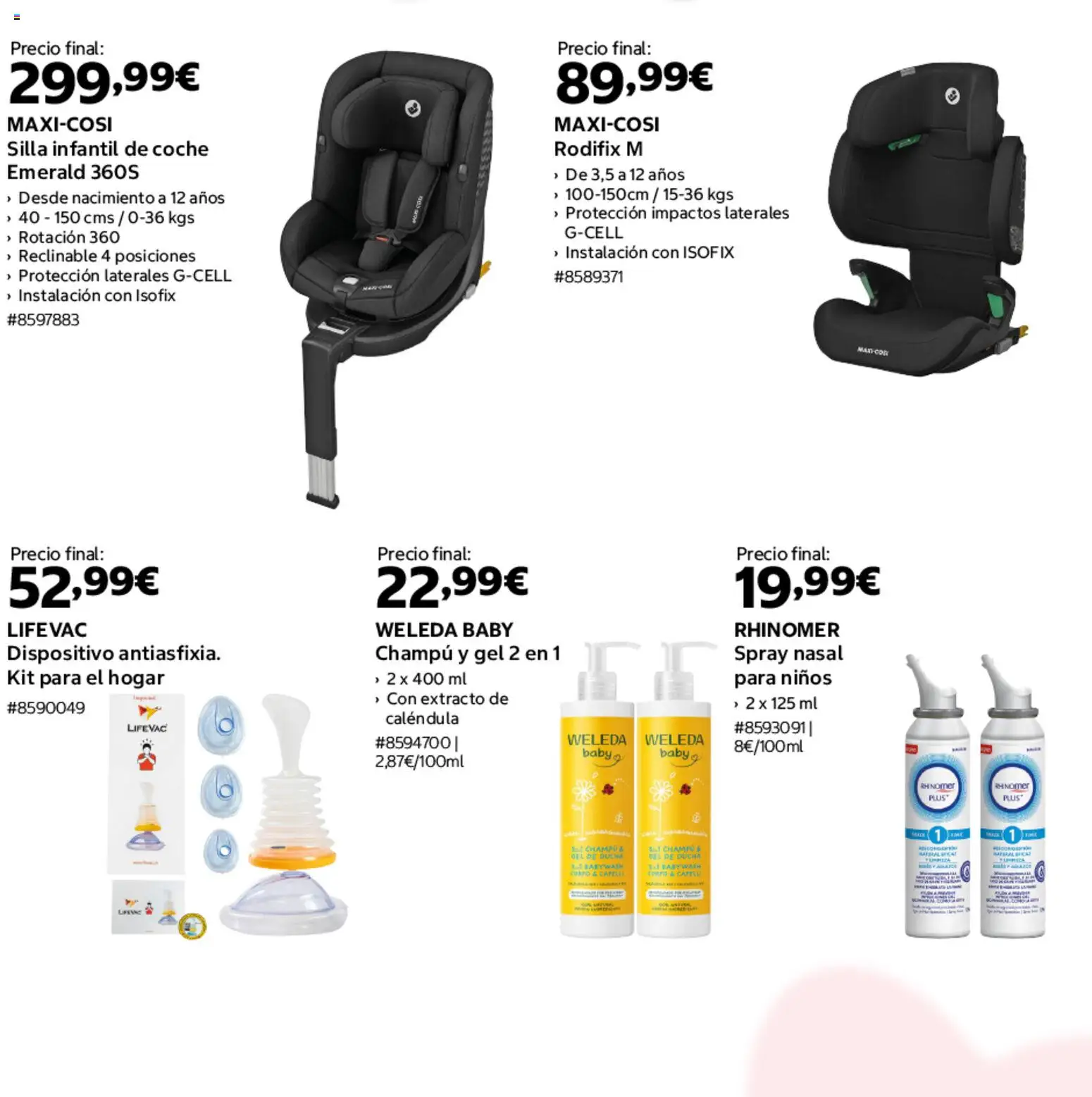Costco Bebé │ válido desde el 19/08/2026 | Página: 2 | Productos: Champú, Gel de ducha, Silla, Ducha