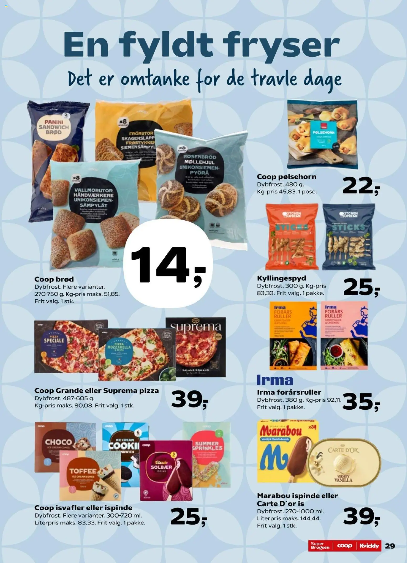 Super Brugsen tilbudsavis – gyldig fra 29.05.2026 | Side: 31 | Produkter: Brød, Isvafler, Solbær, Mozzarella