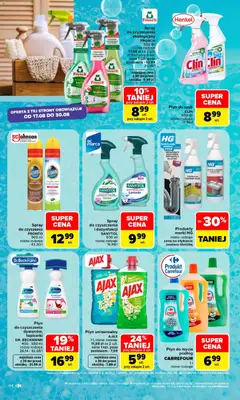 Pogląd oferty "Carrefour gazetka" - ważna od 17.08.2026 | Strona: 46 | Produkty: Płyn do mycia podłóg, Płyn do szyb, Odplamiacz, Dywany