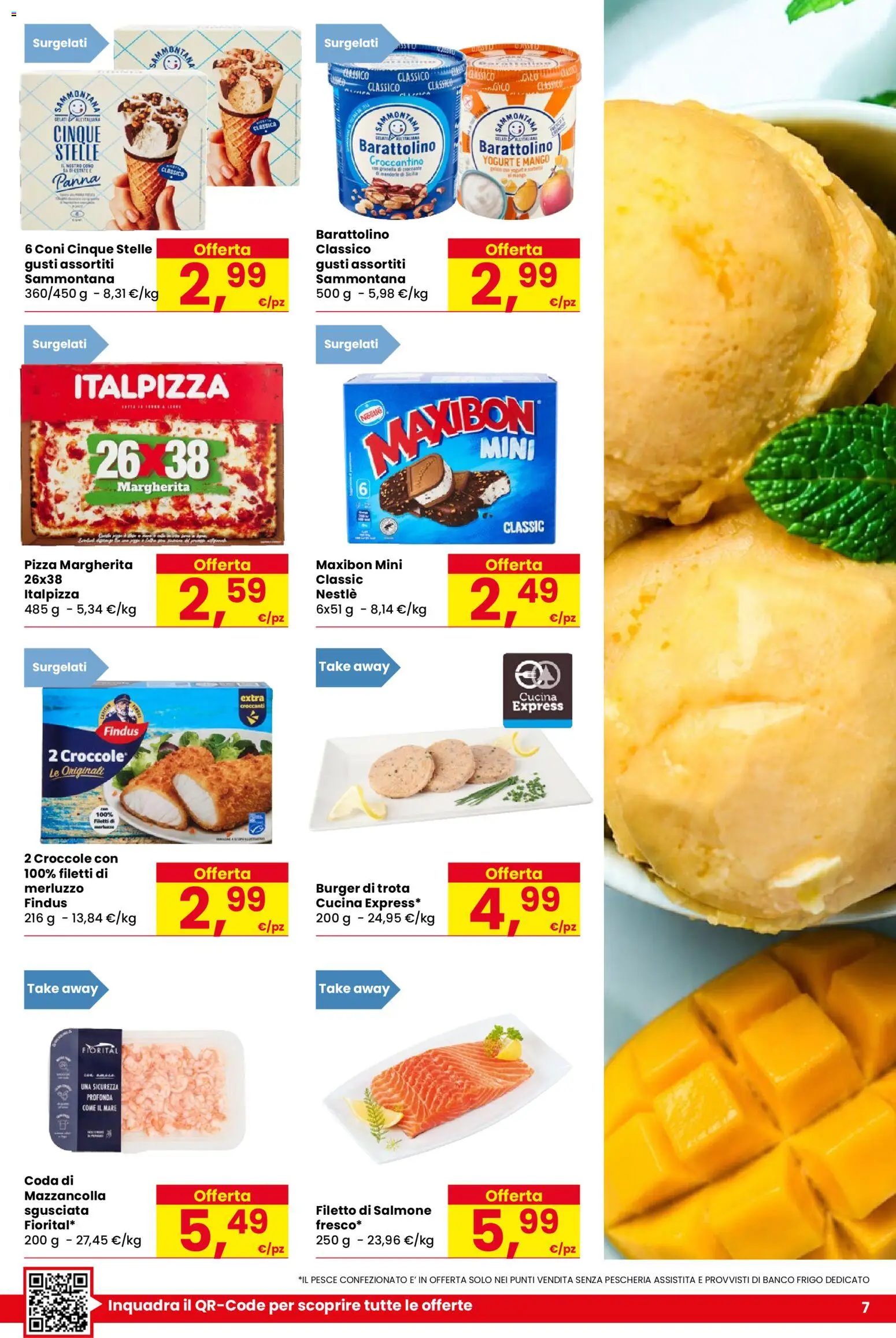 Volantino Despar del 11.06.2026 | Pagina: 7 | Prodotti: Yogurt, Merluzzo, Trota, Mandorle