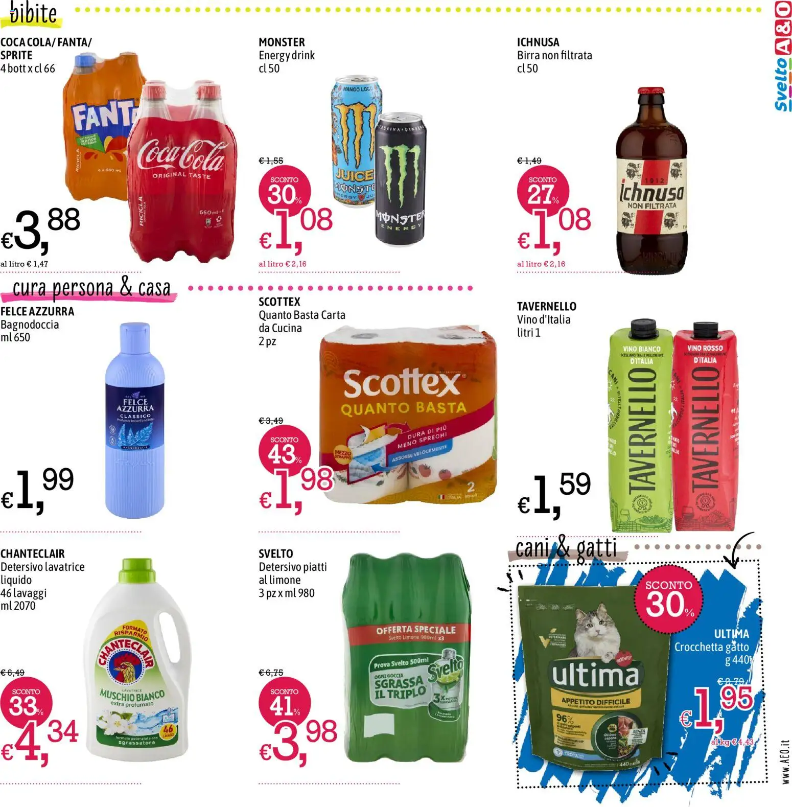 Volantino A&O del 16/07/2026 | Pagina: 7 | Prodotti: Sgrassatore, Limone, Mango, Vino rosso