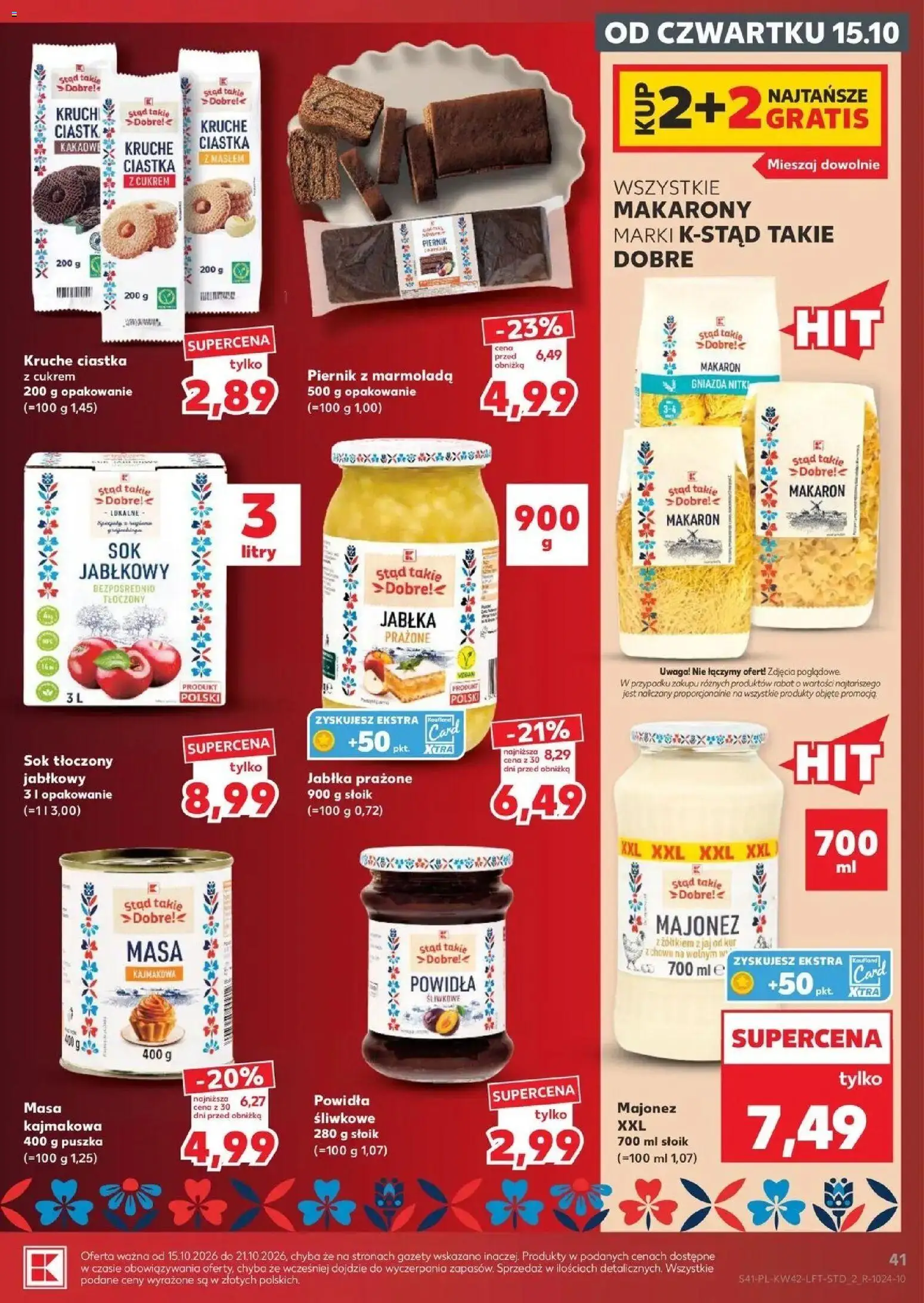 Kaufland aktualna gazetka od 15.10.2026 - od jutra PDF | Strona: 41 | Produkty: Powidła śliwkowe, Powidła, Marmolada, Ciastka kakaowe