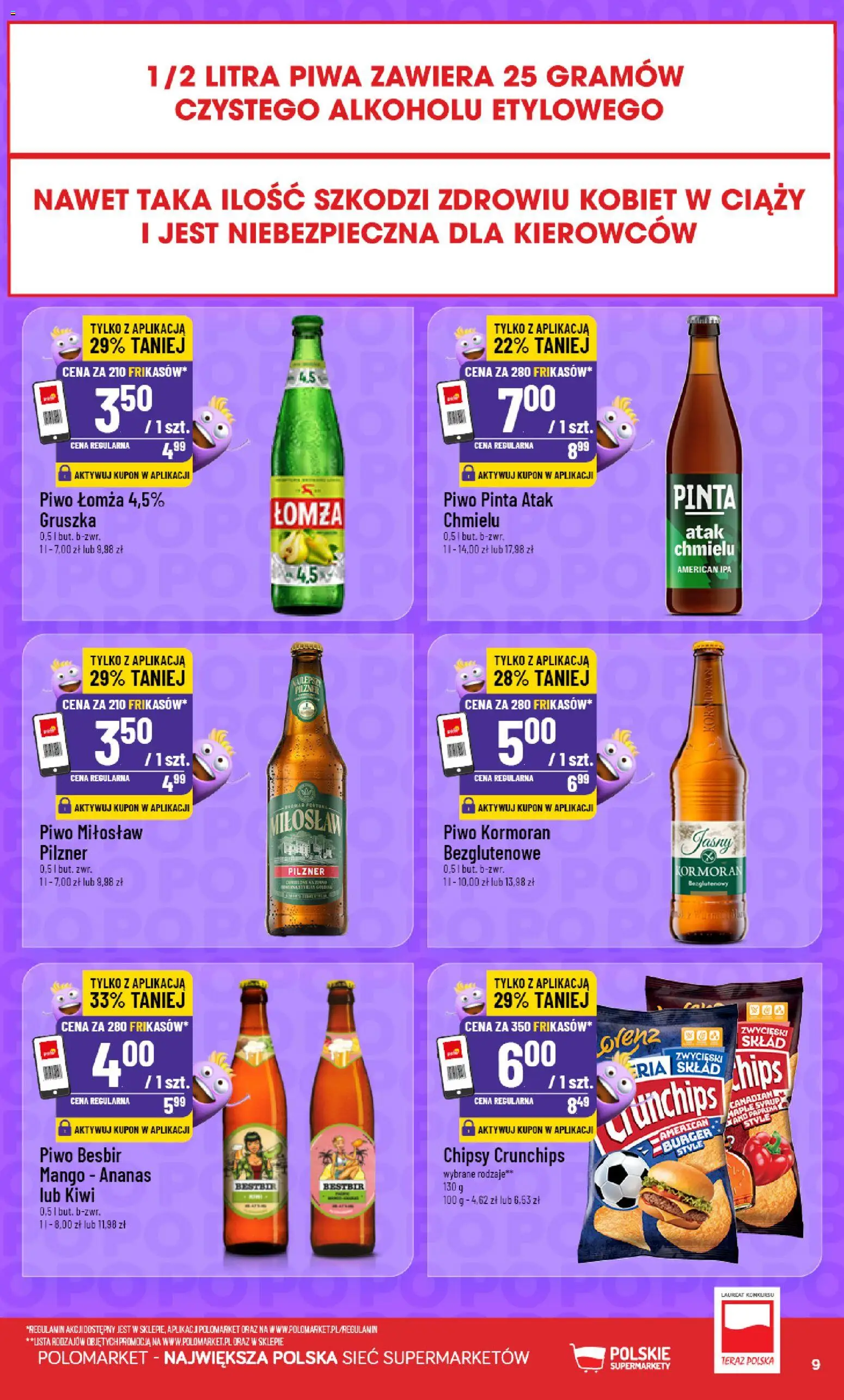 POLOmarket gazetka - Frikasowe Hity od 12.08.2026 | Strona: 9 | Produkty: Gruszka, Chipsy, Ananas, Kiwi