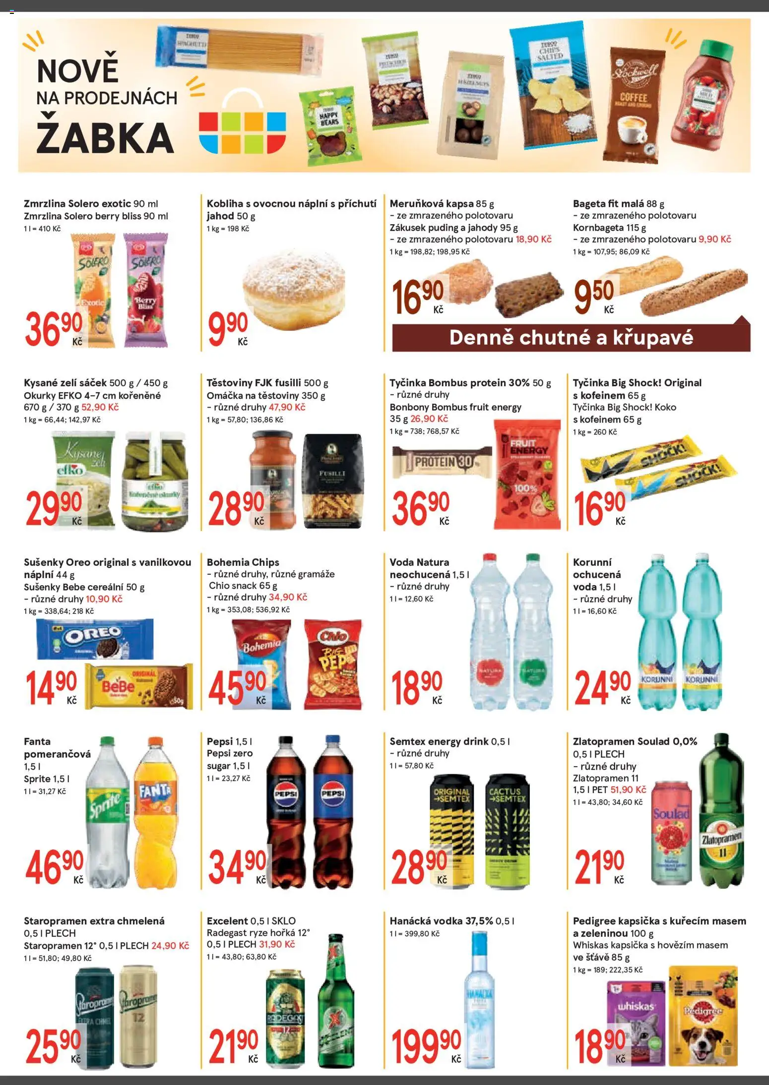 Žabka leták od 29.07.2026 | Strana: 4 | Produkty: Zlatopramen, Oreo, Protein, Energy drink