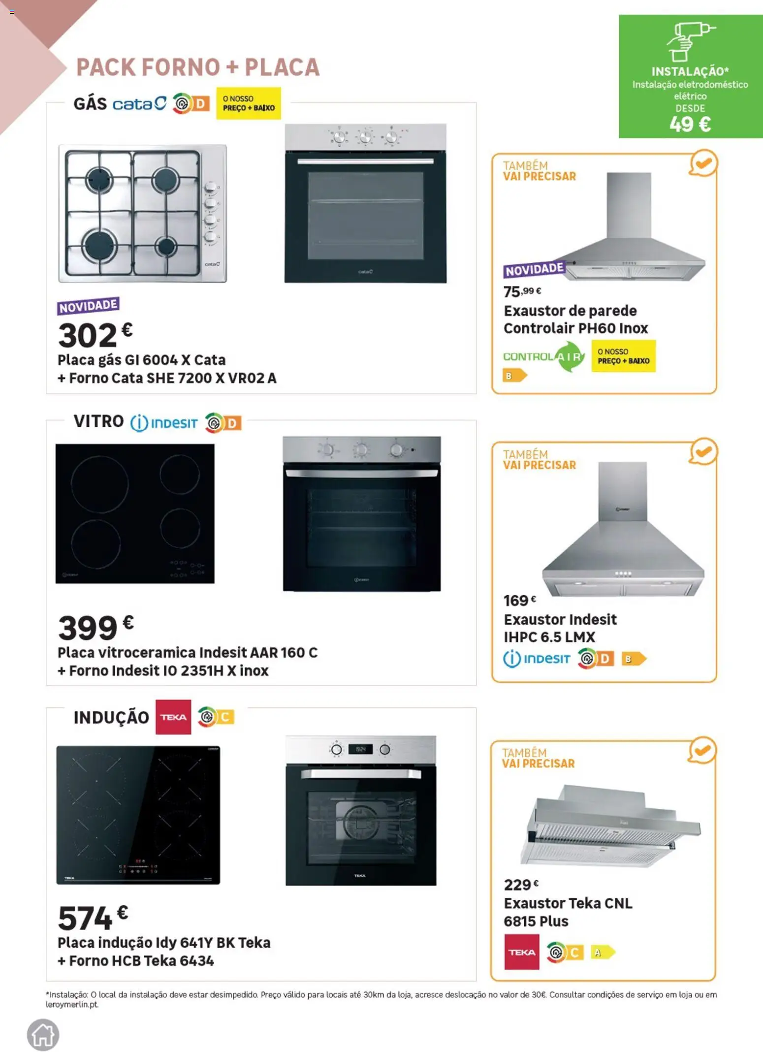 Leroy Merlin Catálogo Cozinhas │ válido de 28.05.2026 | Página: 35 | Produtos: Forno, Exaustor