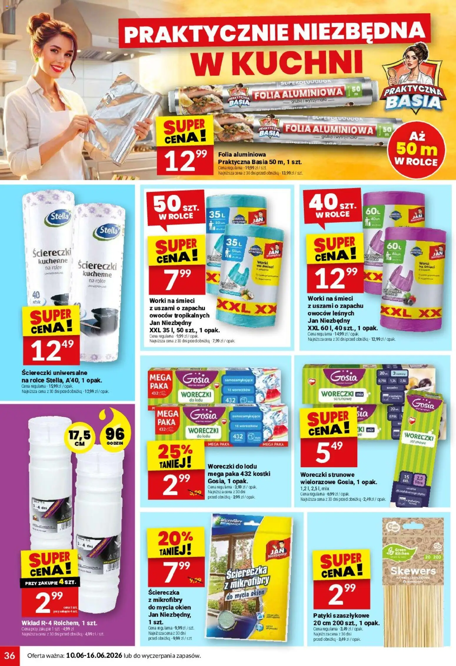 Twój Market gazetka od 10.06.2026 | Strona: 36 | Produkty: Woreczki do lodu, Woreczki strunowe