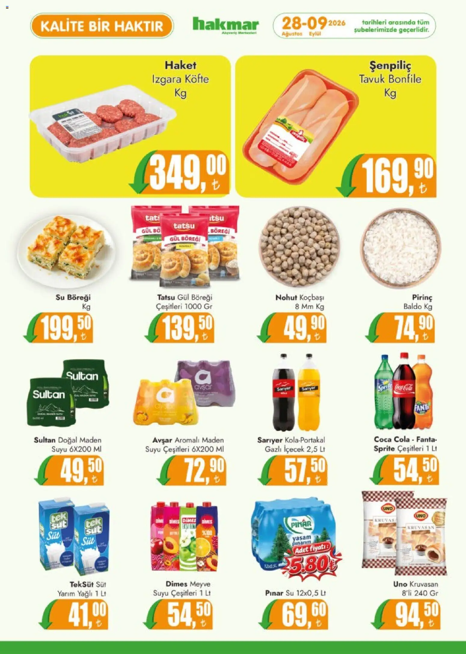 Hakmar Katalog - 28 Ağustos 2026 tarihinden itibaren geçerlidir | Sayfa: 4 | Ürünler: Gül, Su, Izgara, Fanta