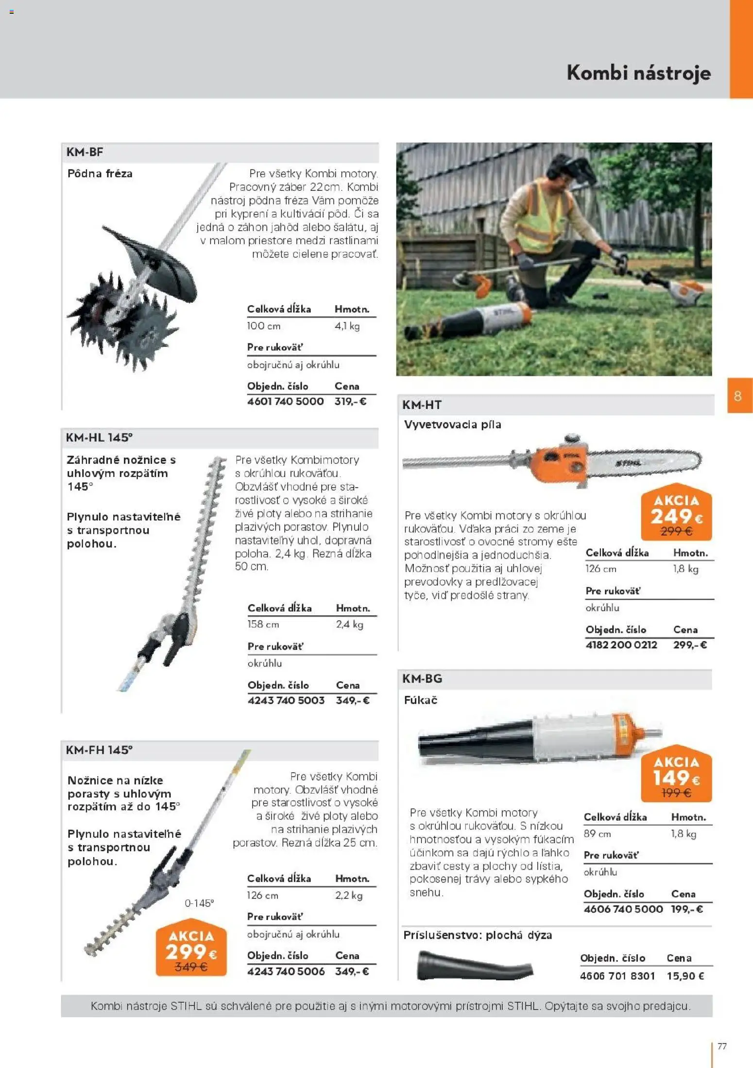 Nové STIHL akcie – leták je platný od 19.08.2026 | Strana: 77 | Produkty: Píla, Fréza