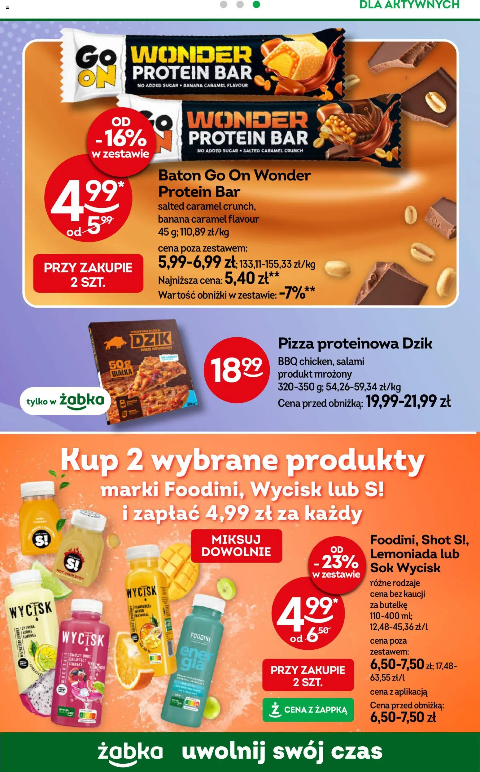 Żabka gazetka od 15.07.2026 | Strona: 84 | Produkty: Lemoniada, Salami, Pizza, Sok