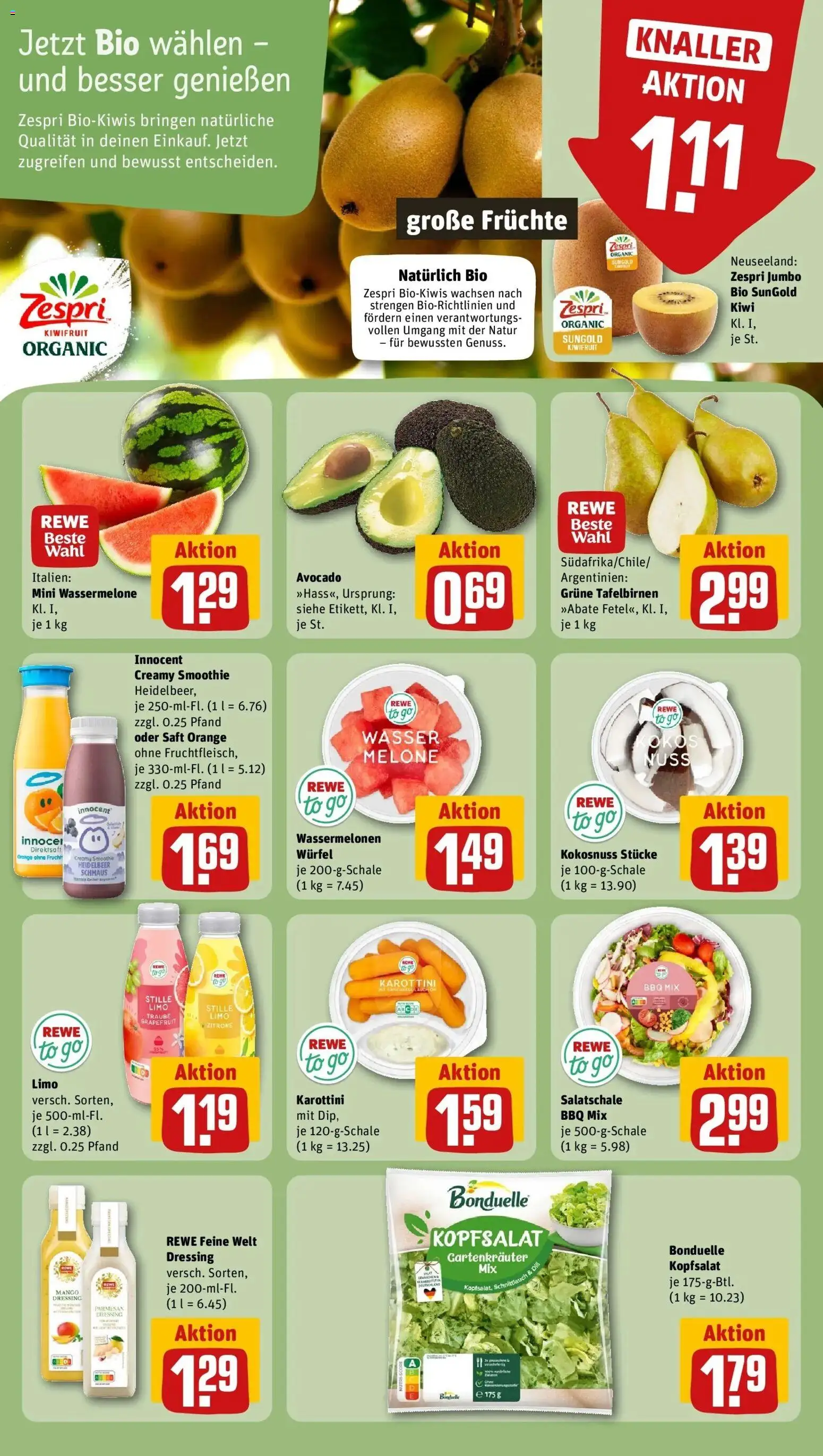 Rewe Prospekt Bayreuth – gültig ab 13.07.2026 | Seite: 6 | Produkte: Dressing, Zitrone, Saft, Kiwi