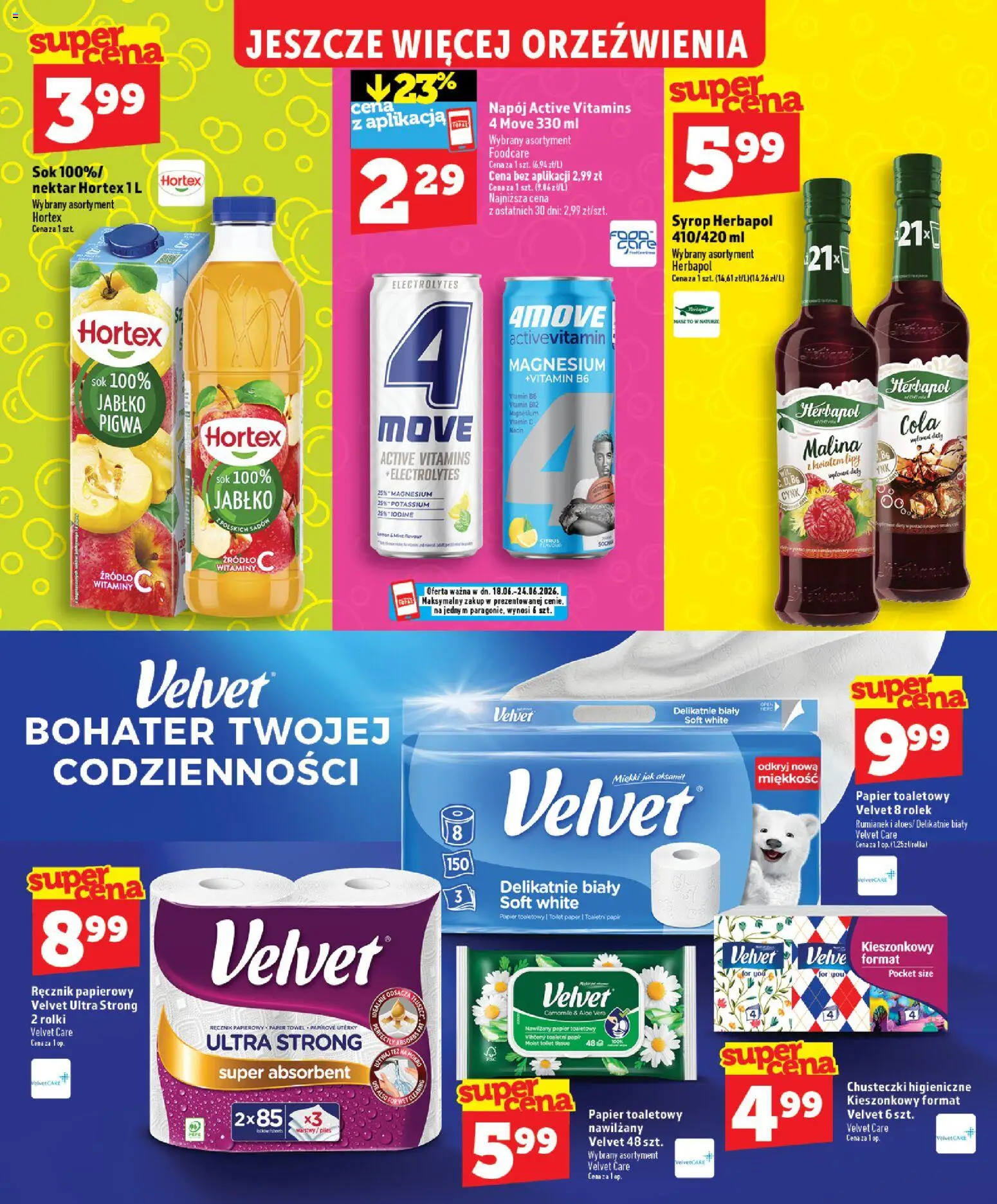 Topaz gazetka - Express od 18.06.2026 | Strona: 23 | Produkty: Syrop, Pigwa, Rolki, Chusteczki higieniczne
