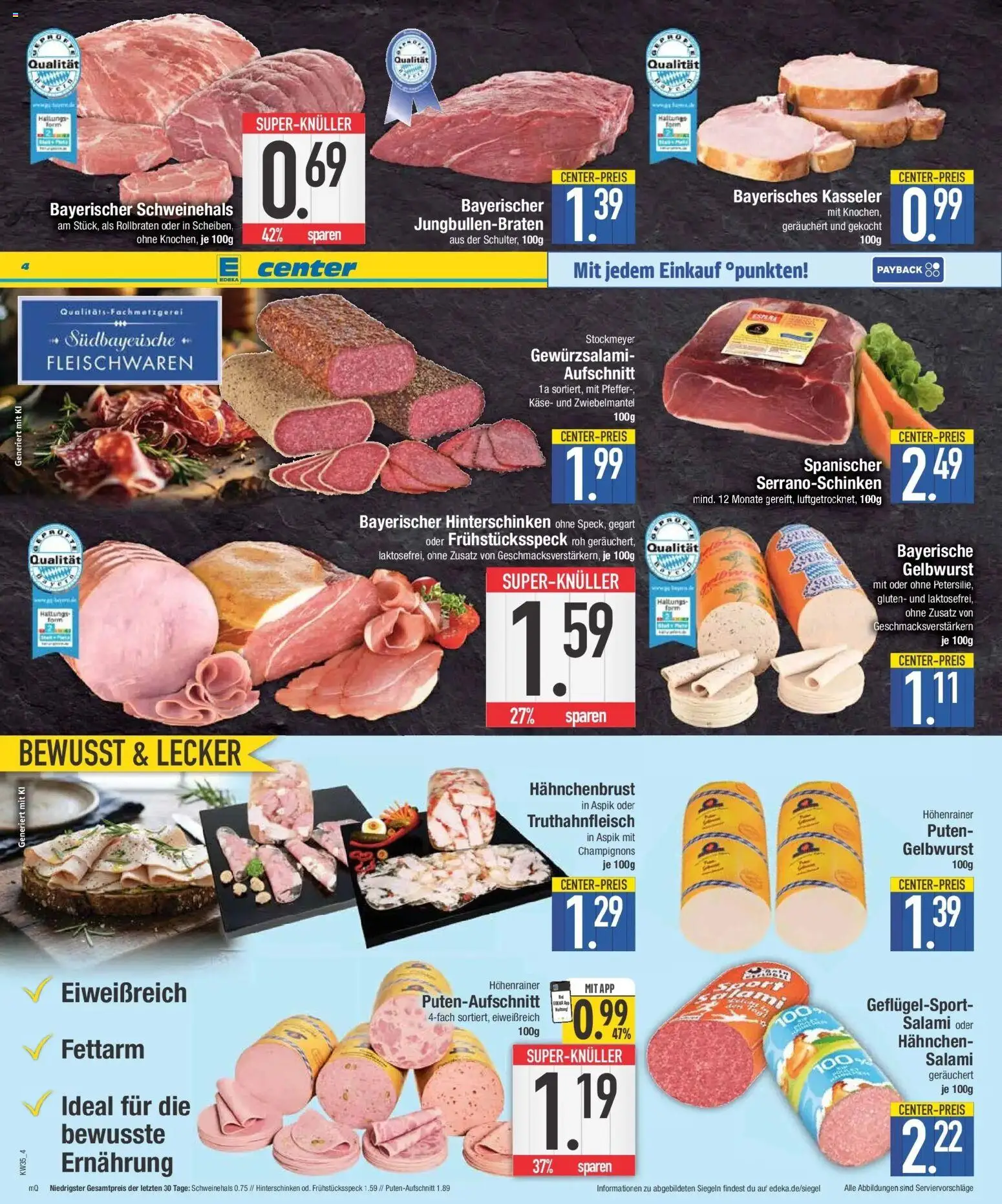 E center Prospekt Regensburg (ab 24.08.2026) zum Blättern | Seite: 4 | Produkte: Käse, Champignons, Pfeffer, Hahnchenbrust