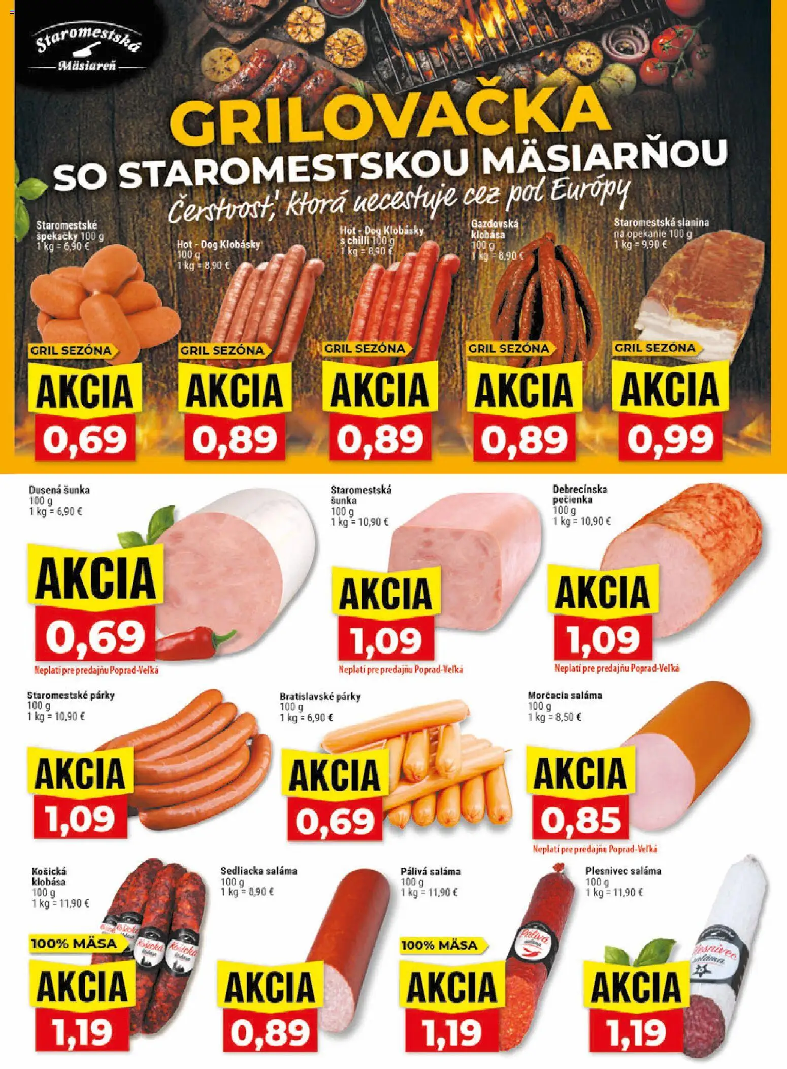 Nové Klas akcie – leták je platný od 17.08.2026 | Strana: 6 | Produkty: Gril, Chilli, Párky