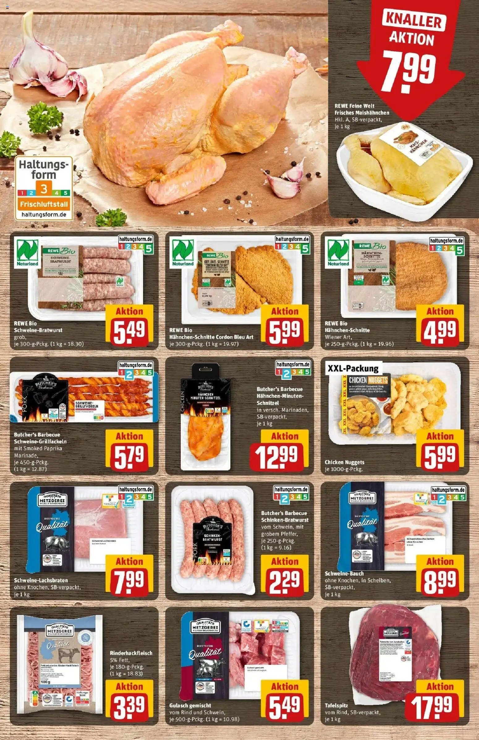REWE Prospekt ab 10.08.2026 zum Blättern » Angebote | Seite: 9 | Produkte: Tafelspitz, Mais, Bratwurst, Gulasch