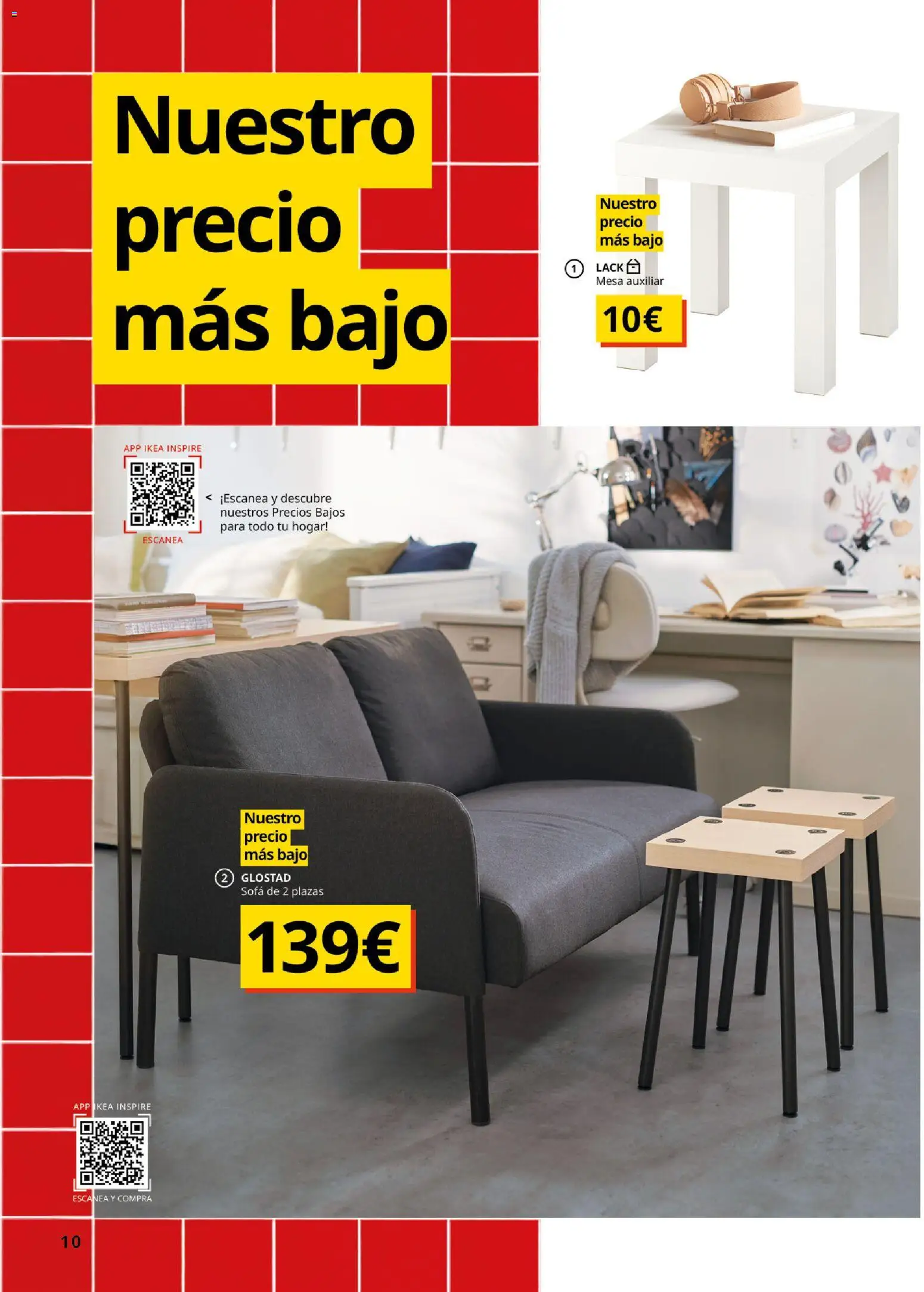 IKEA - Salones │ válido desde el 04/02/2026 | Página: 10 | Productos: Mesa auxiliar, Sofá, Mesa