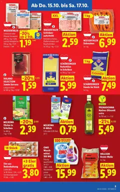 WIESENTALER, Extra Wurst oder, Pikante Extrawurst, Leichte Kalbspariser, 200 g; 1 kg = 5.95, Einzeln = 1.49 ab 15.10.2026 gültig | Seite: 7 | Produkte: Wurst, Schinken, H-Milch, Waschmittel
