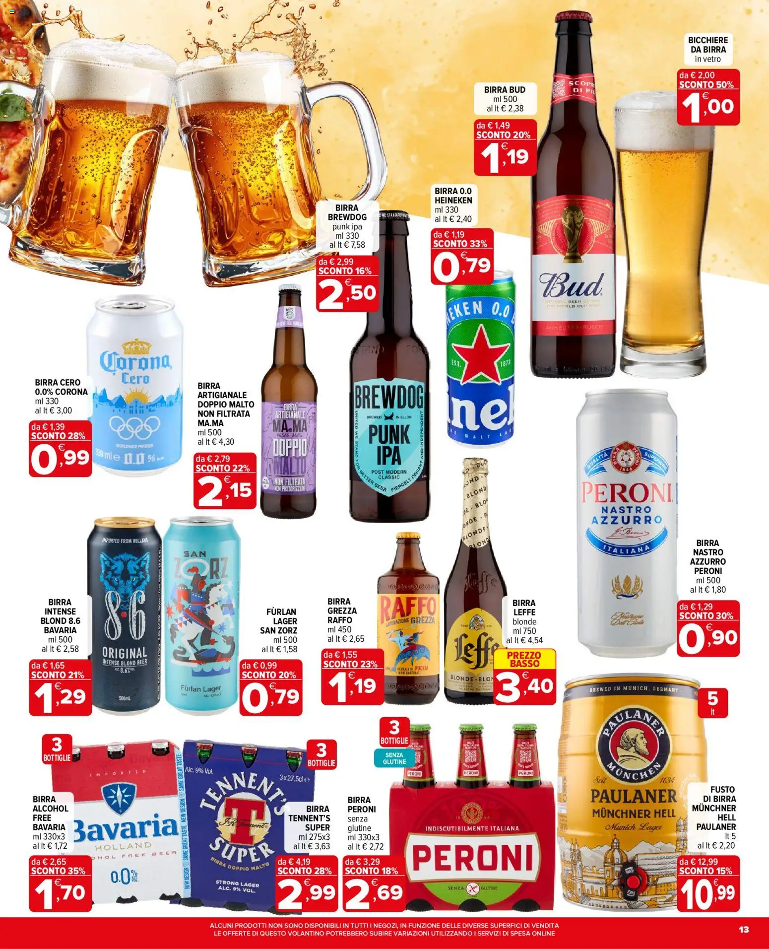Volantino Iperal del 04.06.2026 | Pagina: 13 | Prodotti: Tennent's, Birra, The, Heineken