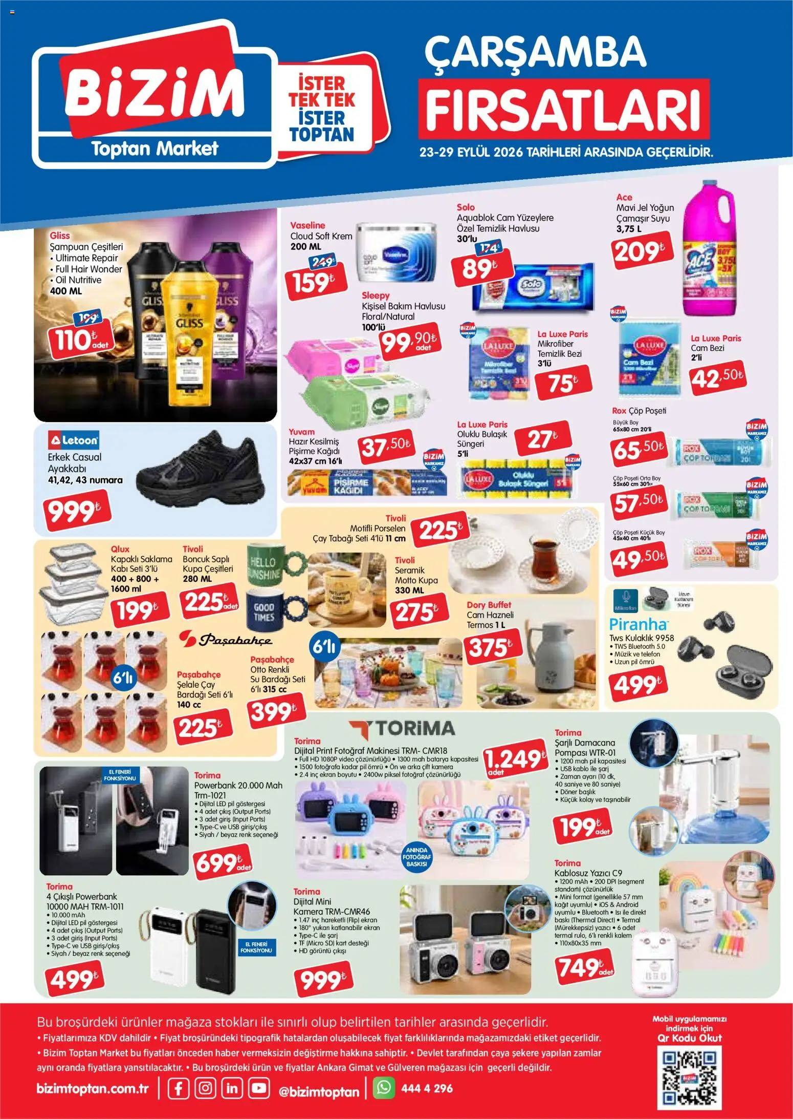 Bizim Toptan Katalog - 23 Eylül 2026 tarihinden itibaren geçerlidir | Sayfa: 3 | Ürünler: Baskı, Pil, Kulaklık, USB