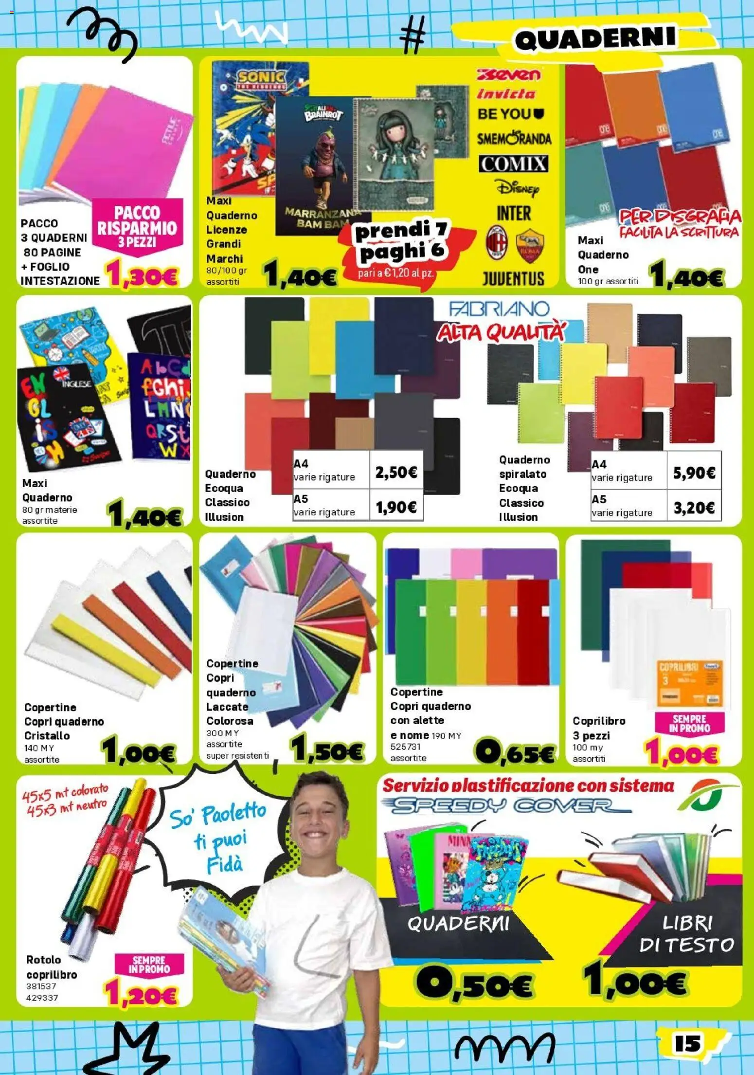 Volantino Orizzonte del 30/07/2026 | Pagina: 15 | Prodotti: Libri, Foglio, Quaderno