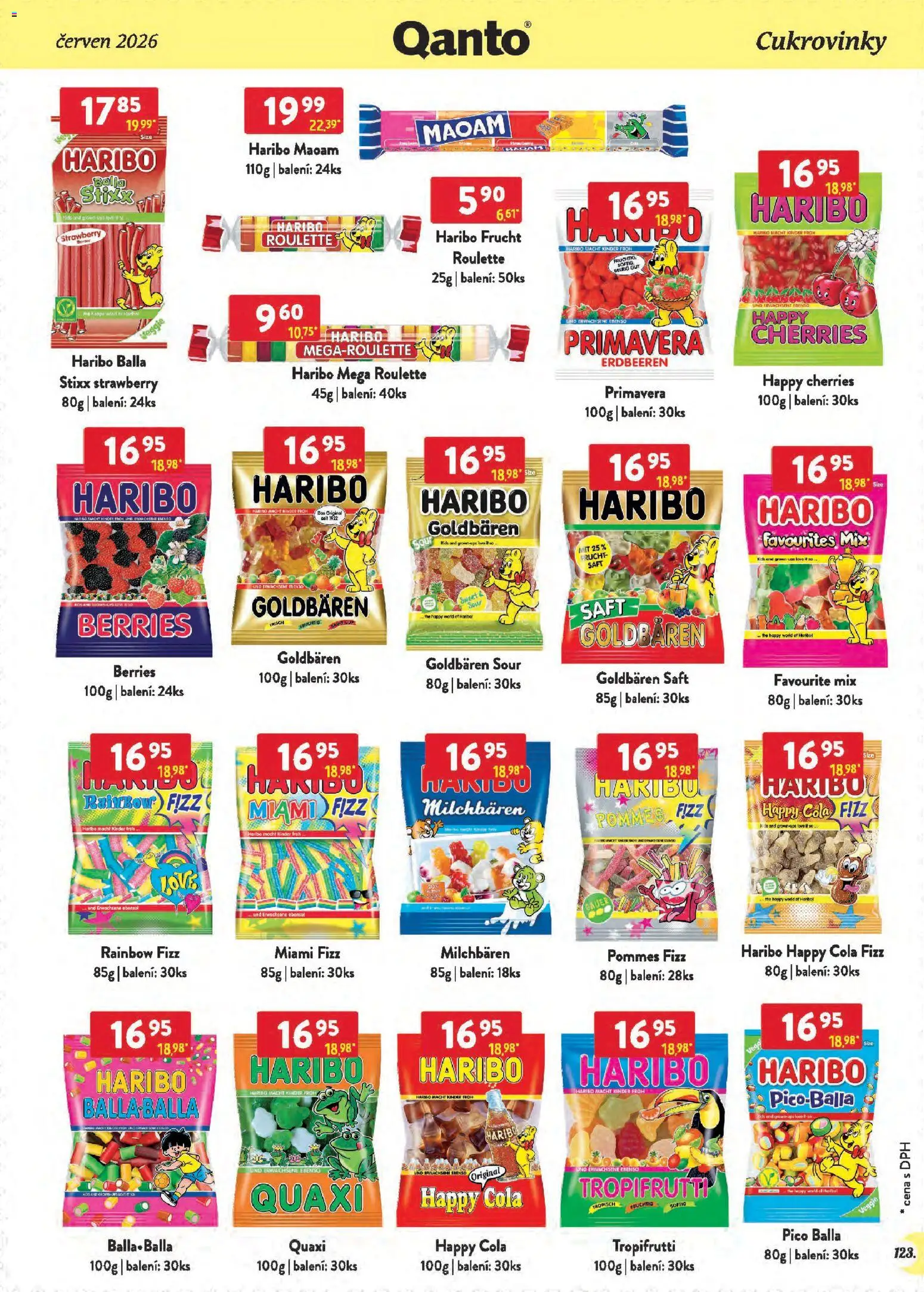 Astur & Qanto leták - Velkoobchod 06/2026 od 01.06.2026 | Strana: 123 | Produkty: Veggie, Haribo, Kinder, Cola