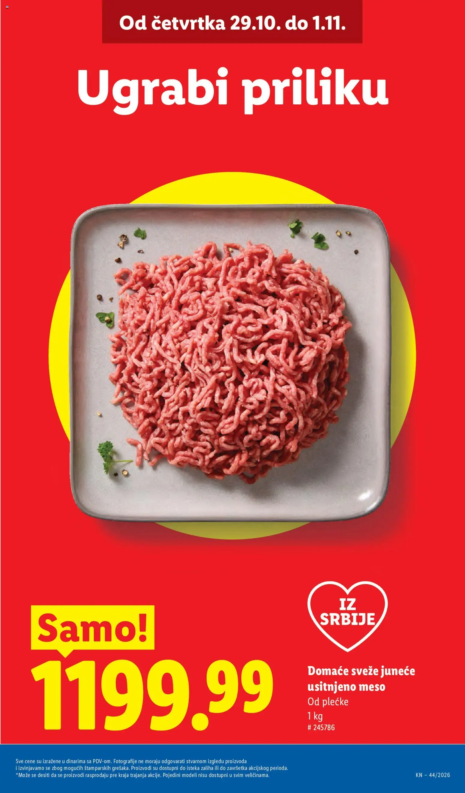 Lidl katalog - važi od 29.10.2026 | Strana: 3 | Proizvode: Meso