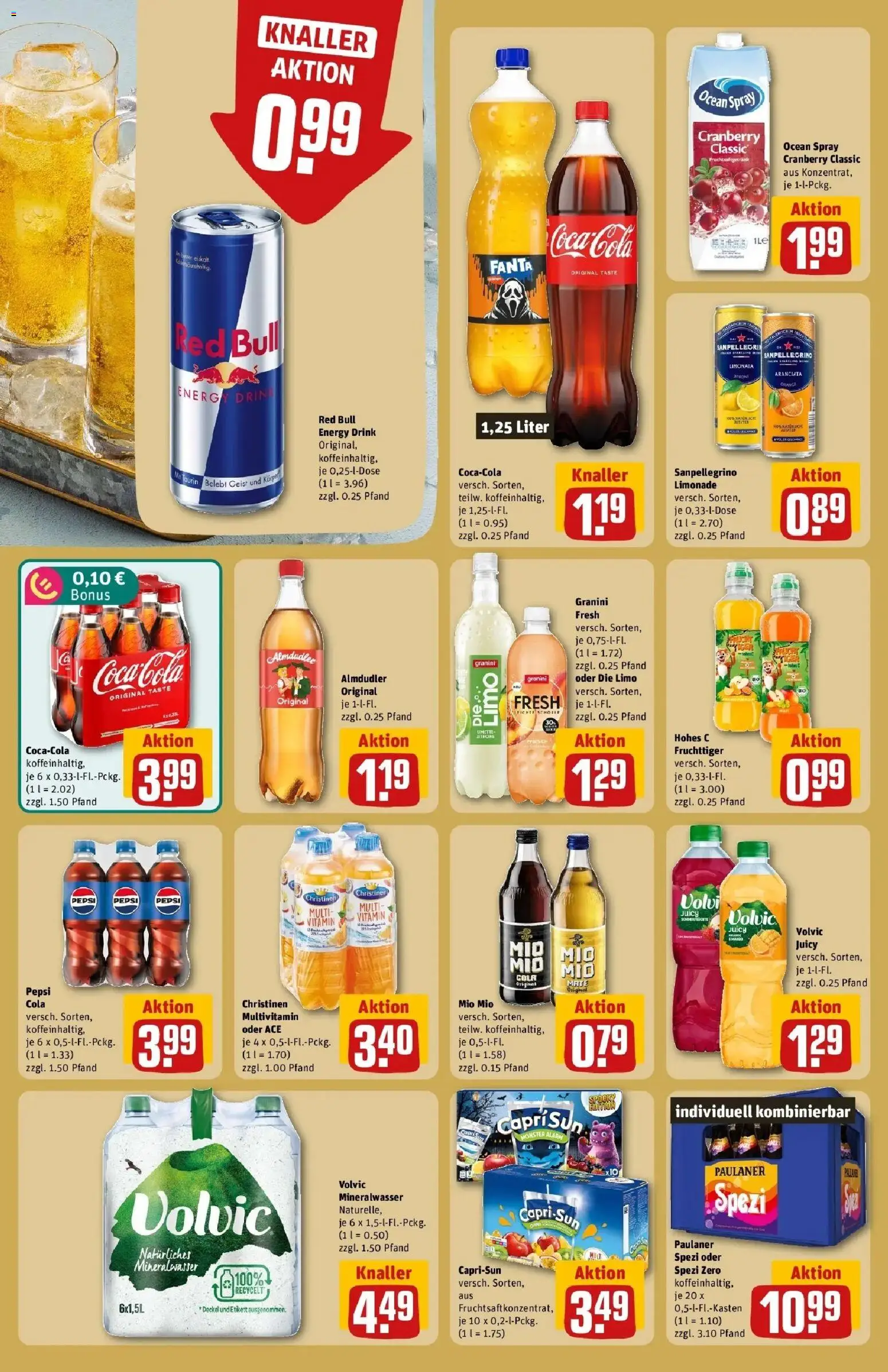 REWE Prospekt ab 05.10.2026 zum Blättern » Angebote | Seite: 22 | Produkte: Fanta, Cola, Monster, Hohes c