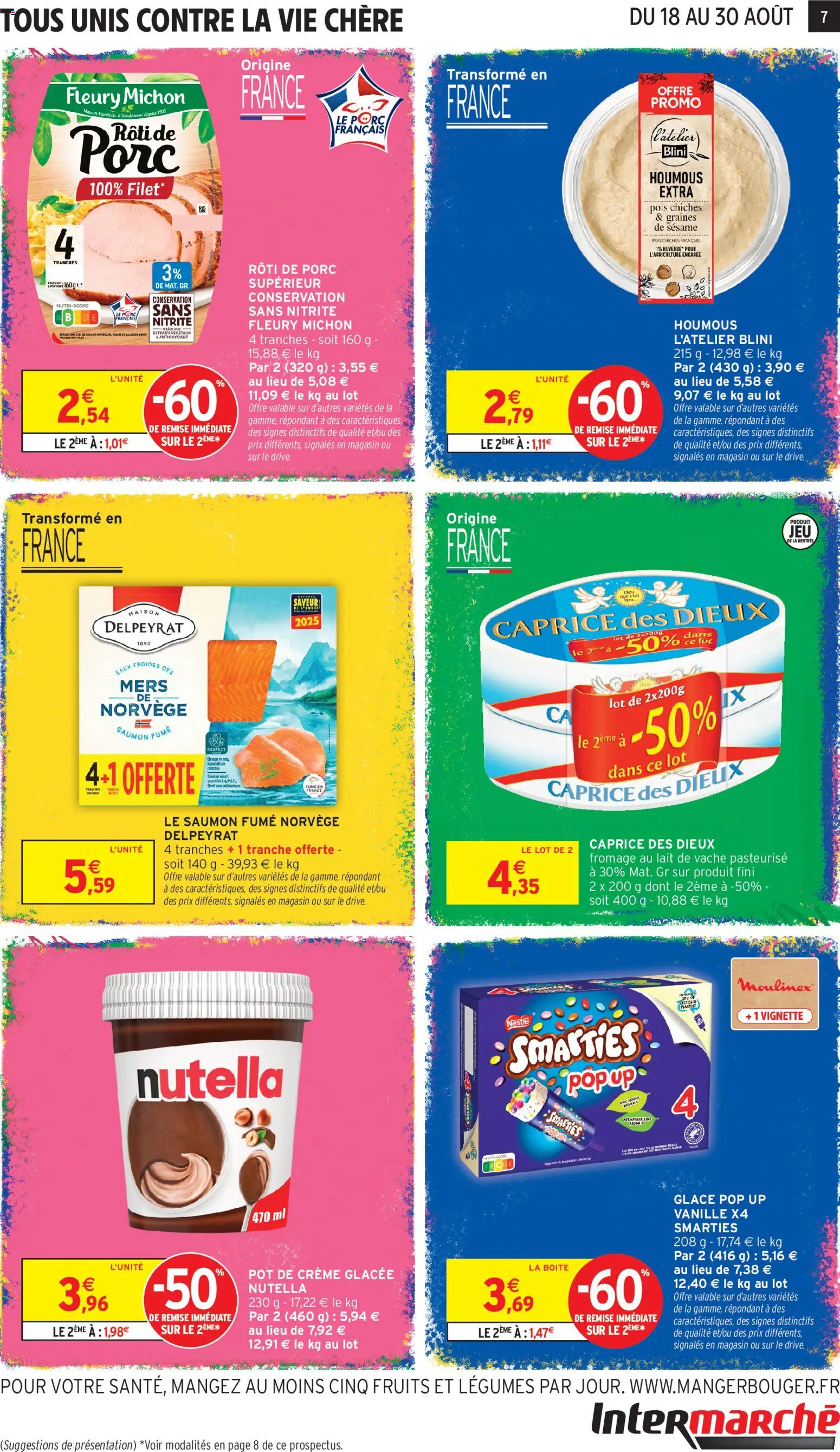 {H1} | Page: 7 | Produits: Glace, Lait, Fromage, Saumon