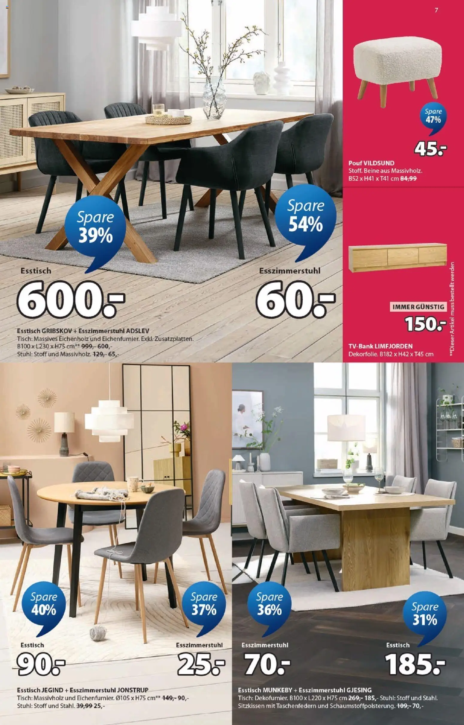 JYSK Prospekt aktuell gültig ab 10.06.2026 | Seite: 7 | Produkte: Tisch, Stuhl