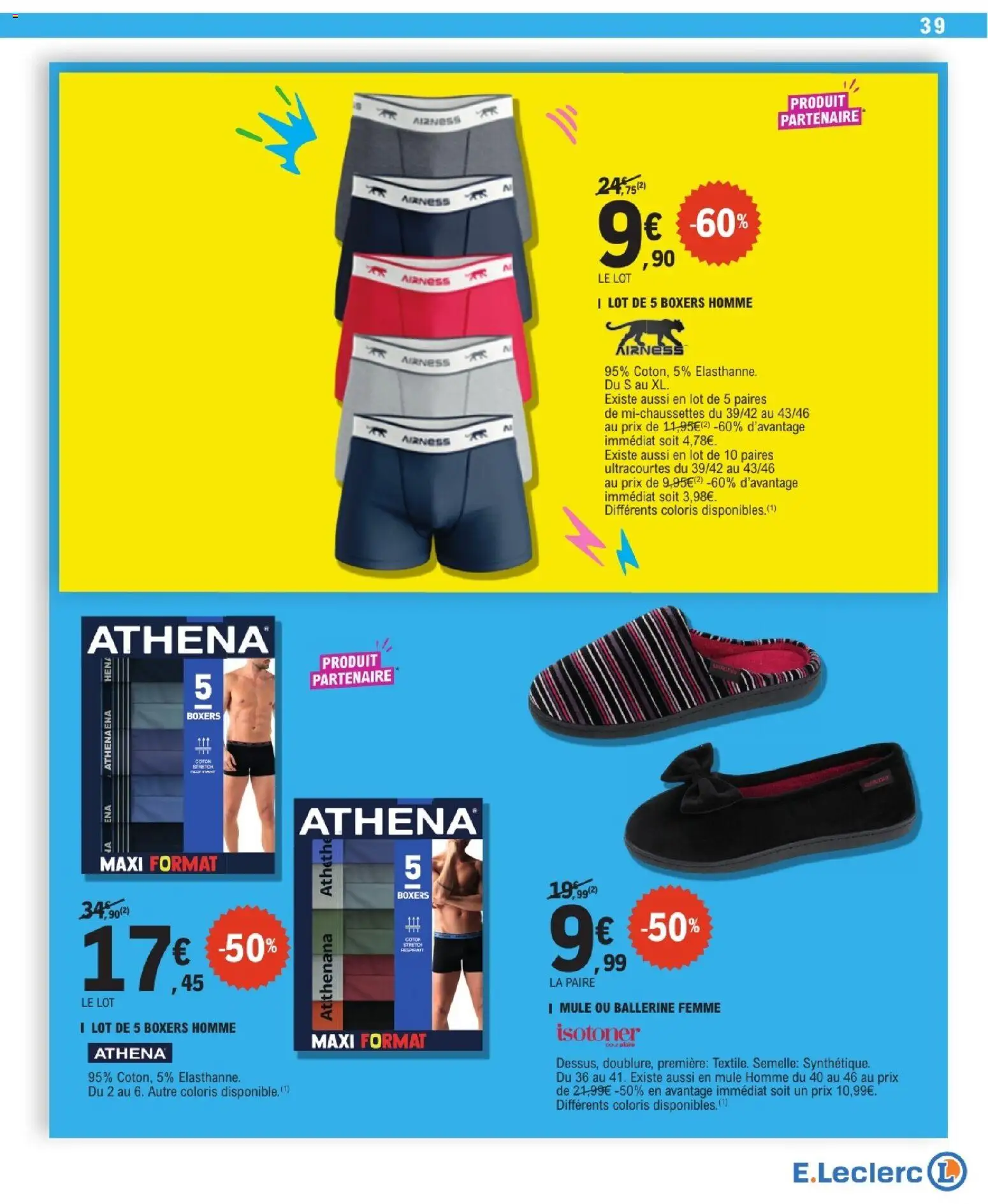 {H1} | Page: 39 | Produits: Boxers, Boxers homme, Ballerine