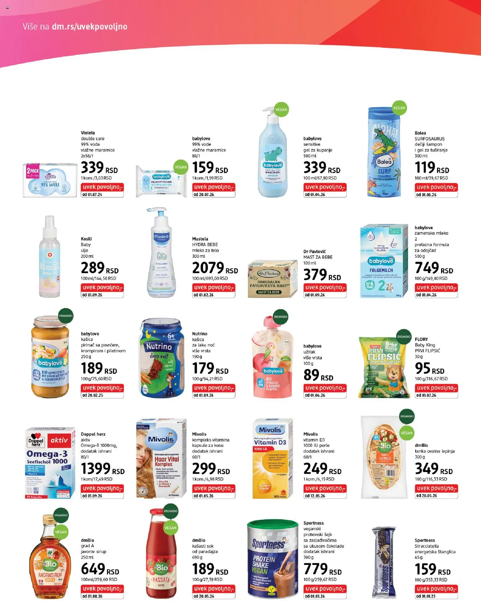 DM Drogerie katalog - važi od 16.05.2026 | Strana: 6 | Proizvode: Mast, Disk, Ulje, Sirup
