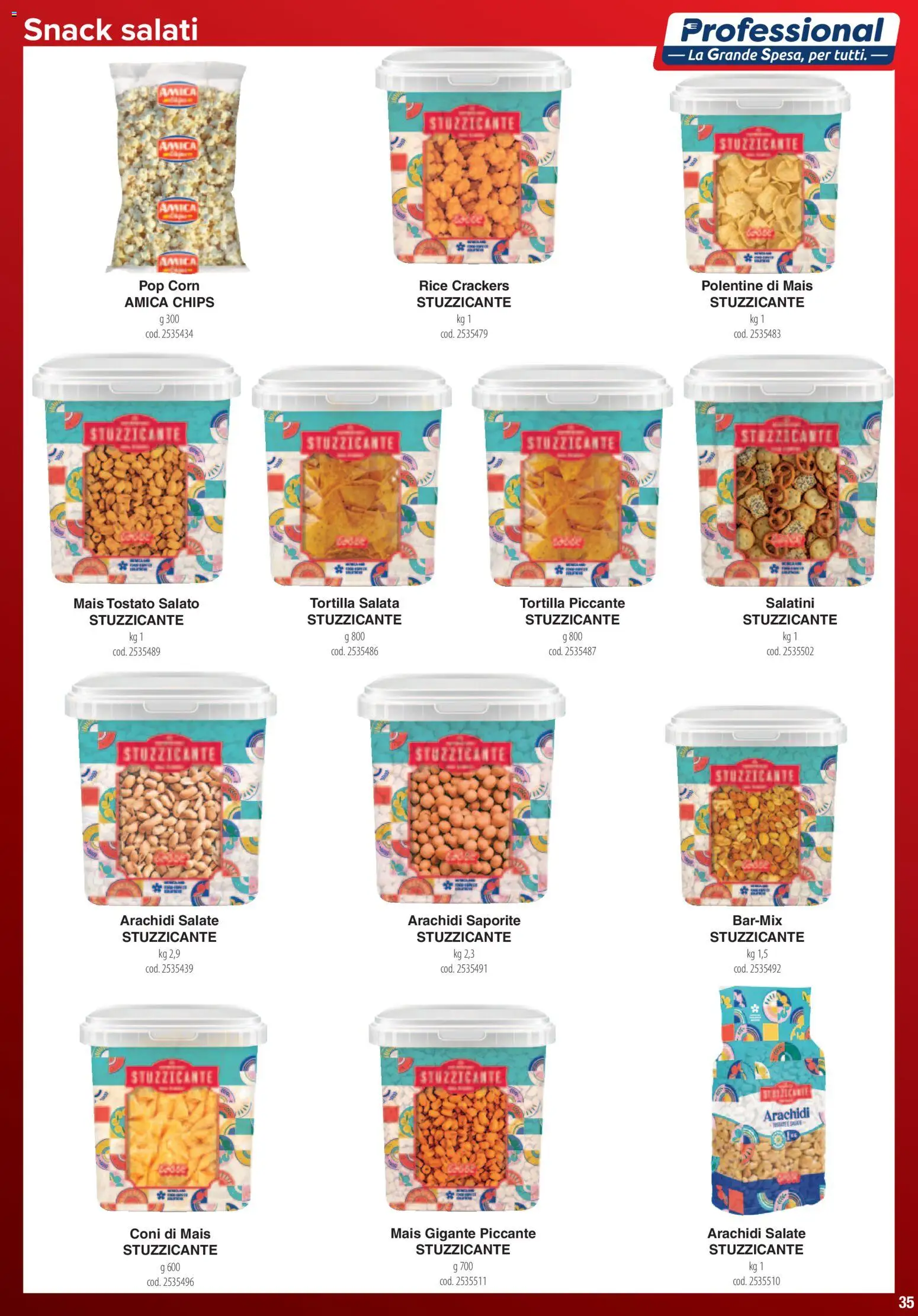 Volantino Carrefour del 01.06.2026 | Pagina: 35 | Prodotti: Salatini, Crackers, Mais, Pop corn